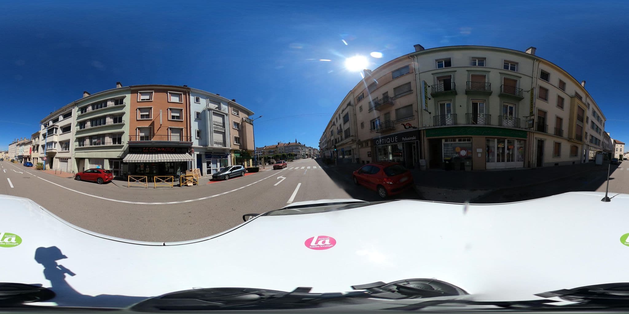 Street view near Hôtel-Restaurant Le Carpinien, Charmes — © andrianjakavah (CC BY-SA · Mapillary)