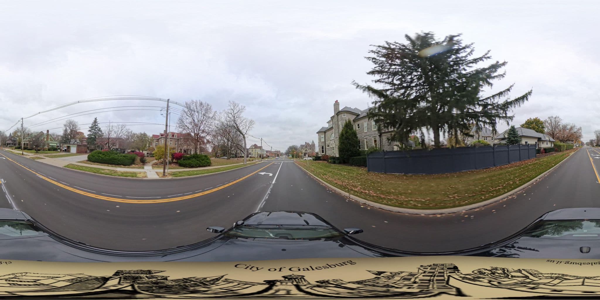 Street view near The Lawrence House, Galesburg — © galesburggis (CC BY-SA · Mapillary)