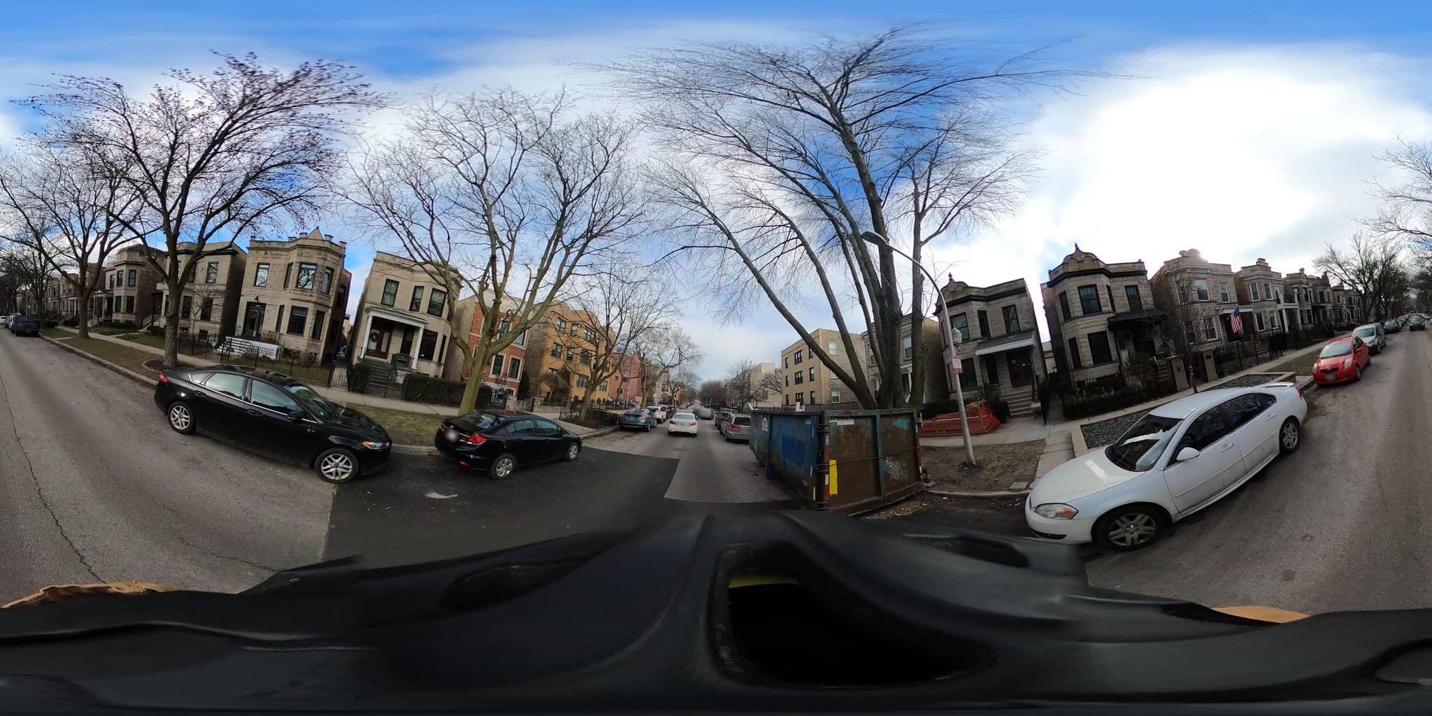 Street view near Chicago Guest House on Newport Avenue, North Center — © epicspongee (CC BY-SA · Mapillary)