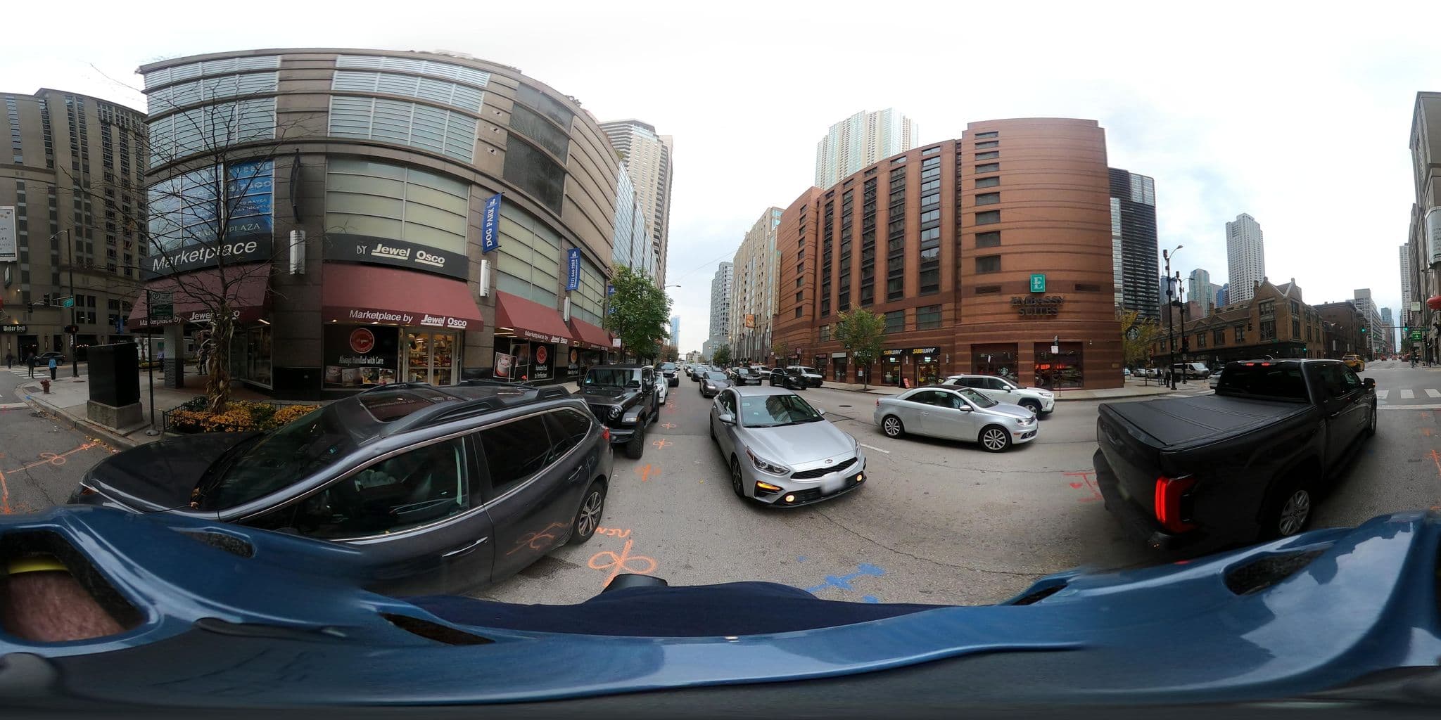 Street view near Embassy Suites Downtown Pool, Near North Side — © epicspongee (CC BY-SA · Mapillary)