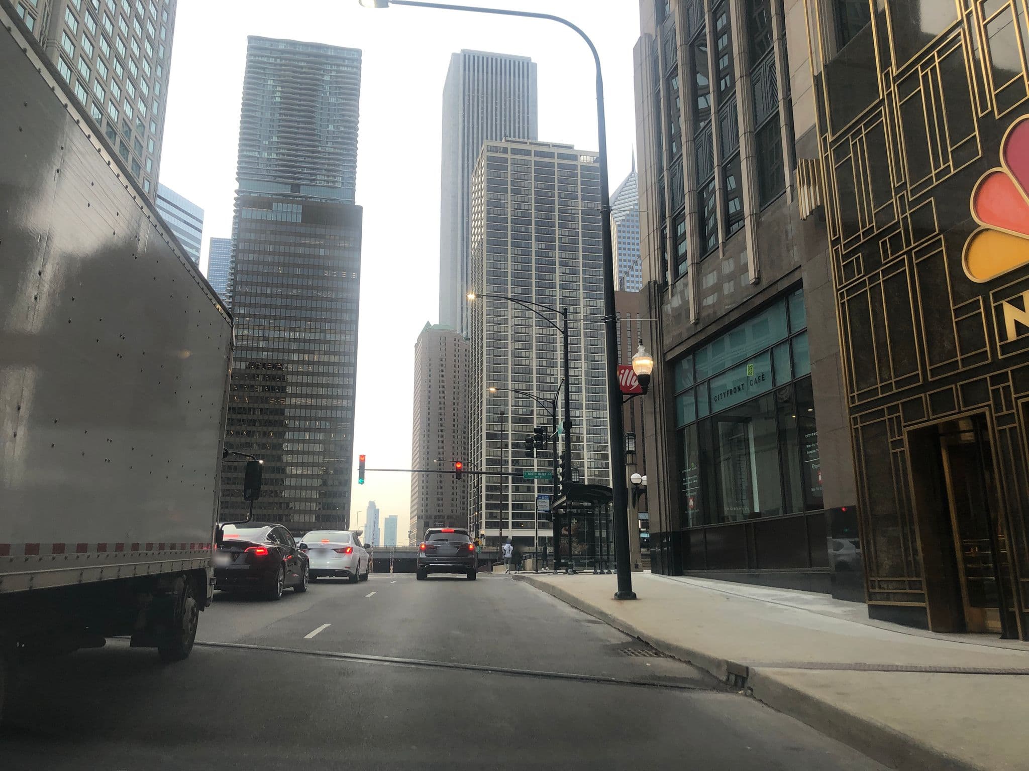 Street view near Michigan B Conference Room, Chicago Loop — © glendachagas (CC BY-SA · Mapillary)