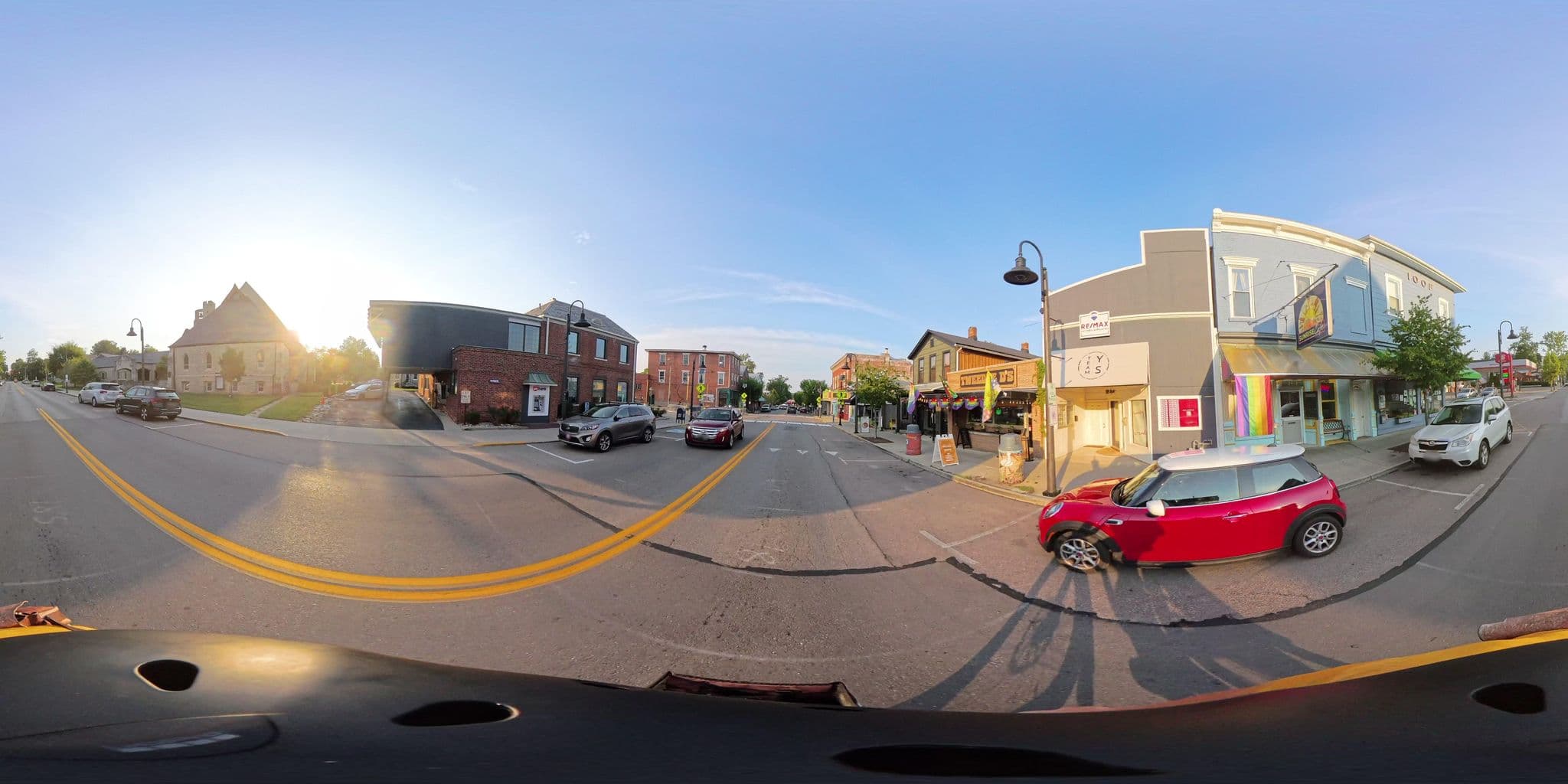Street view near Creative Explorations, Yellow Springs — © rdelach (CC BY-SA · Mapillary)