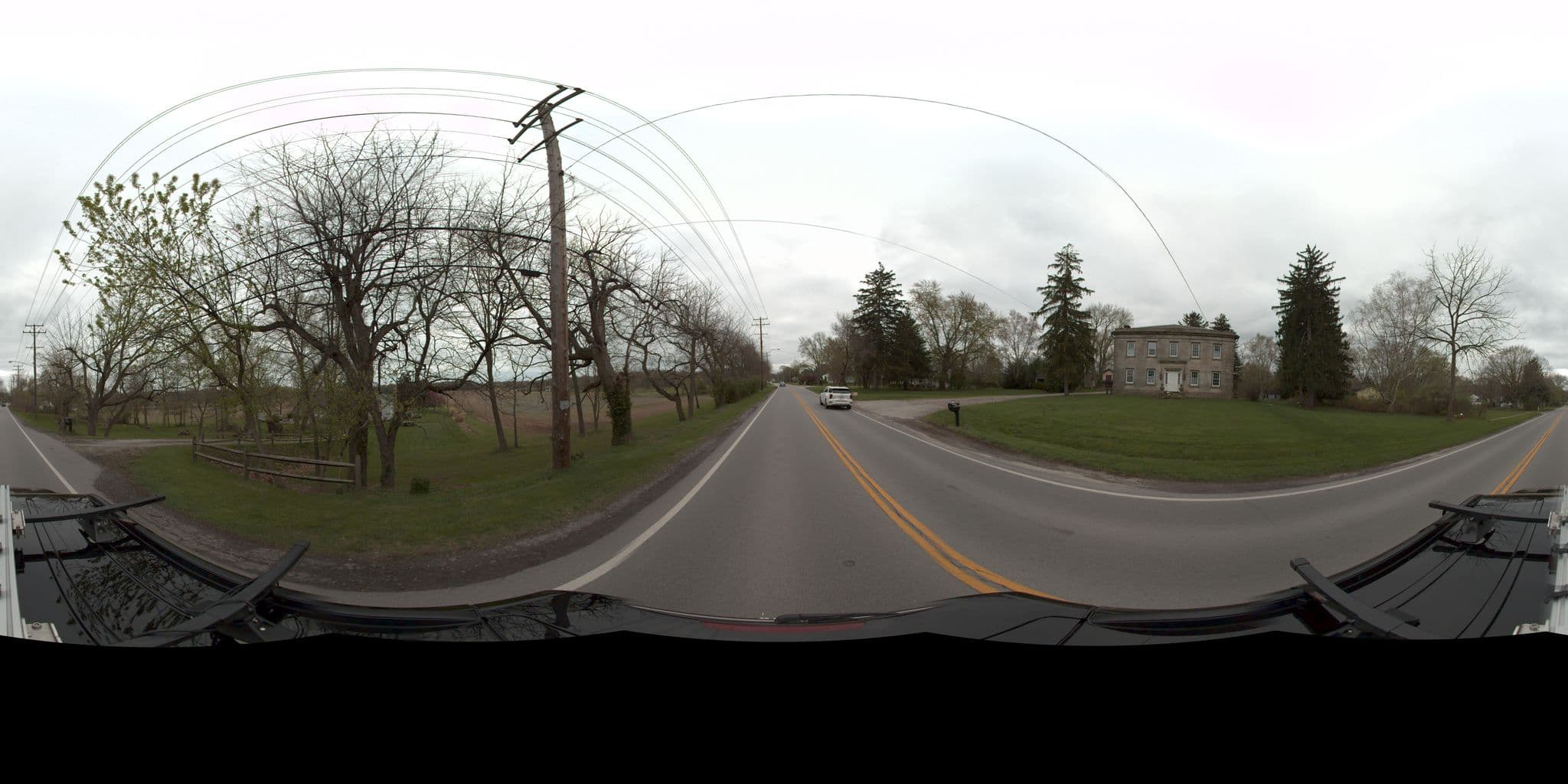 Street view near Stone Eagle Farm, Avon Center — © rking (CC BY-SA · Mapillary)