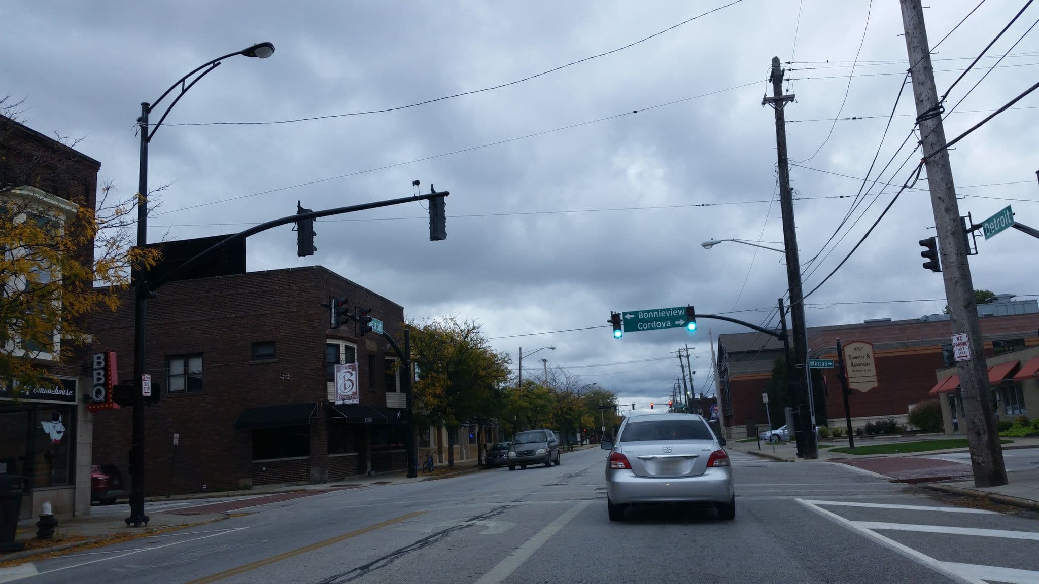 Street view near FreeBirds Ledge Squared, Rocky River — © skorasaurus (CC BY-SA · Mapillary)