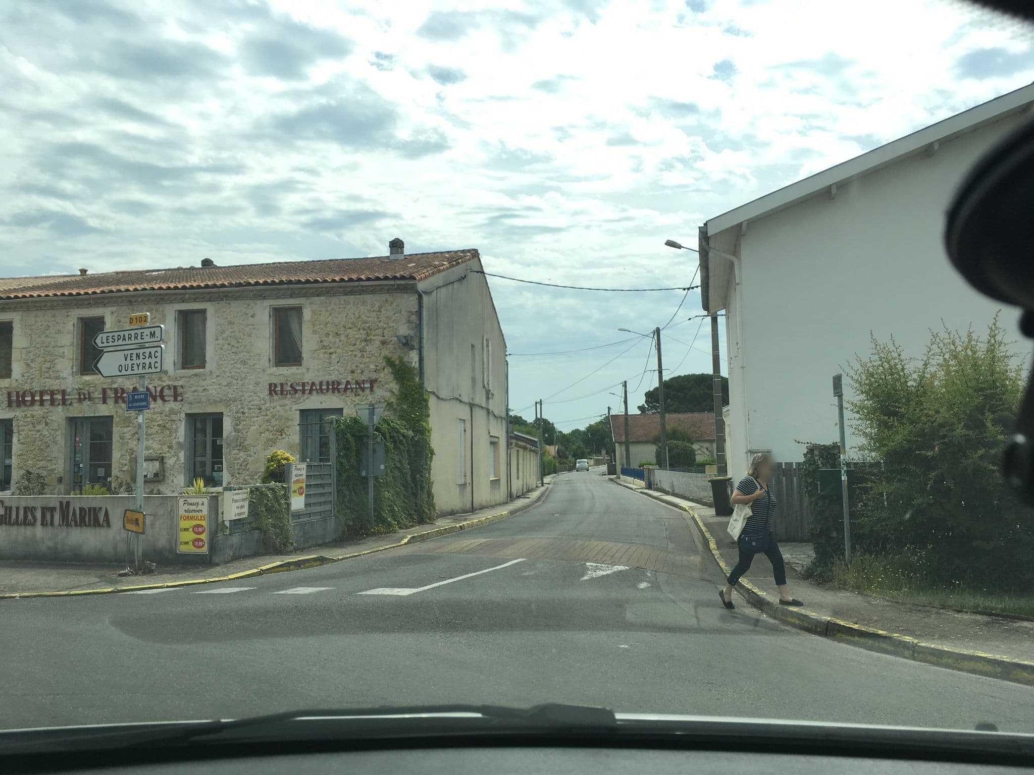 Street view near Hôtel de France, Vendays-Montalivet — © sank (CC BY-SA · Mapillary)