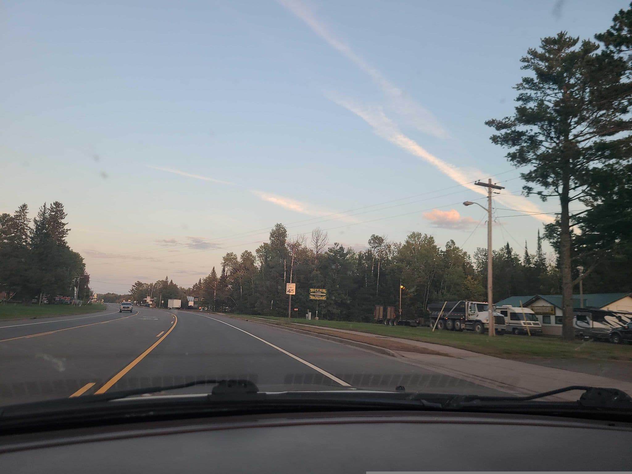 Street view near Brule River Motel & Campground, Lake Nebagamon — © light447 (CC BY-SA · Mapillary)