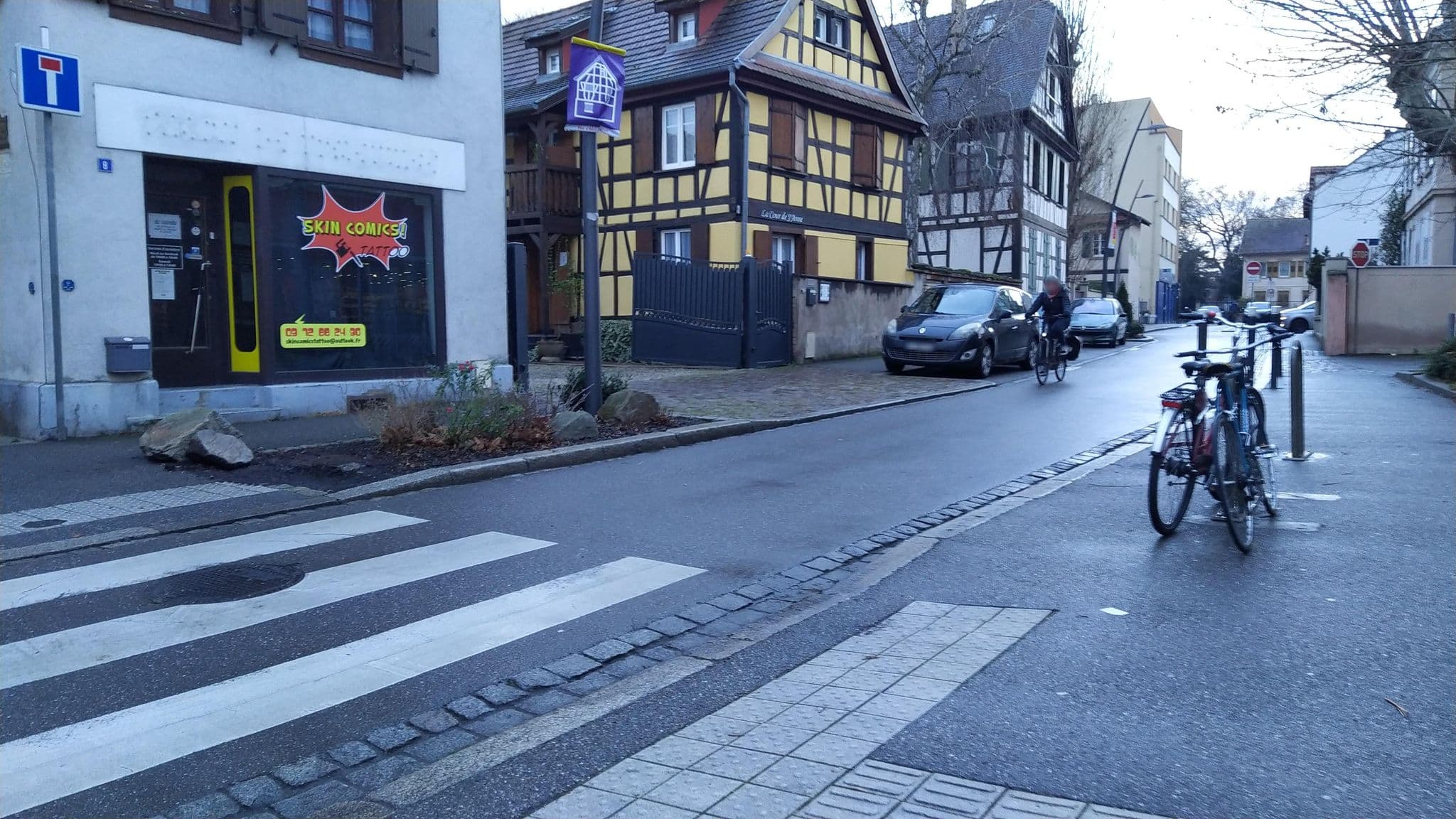 Street view near La cour de J'Anne, Schiltigheim — © BlackWolf54 (CC BY-SA · Mapillary)