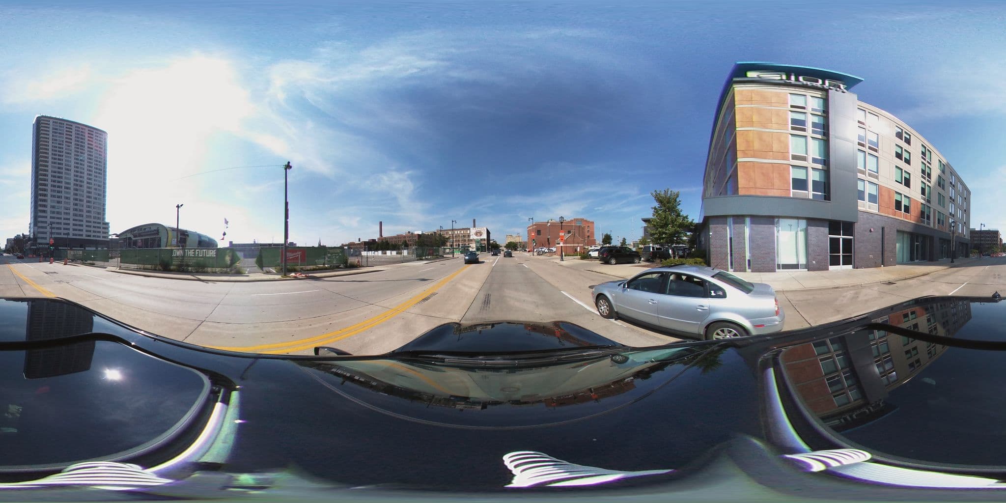 Street view near Aloft Re-Charge, Milwaukee — © cwmke (CC BY-SA · Mapillary)