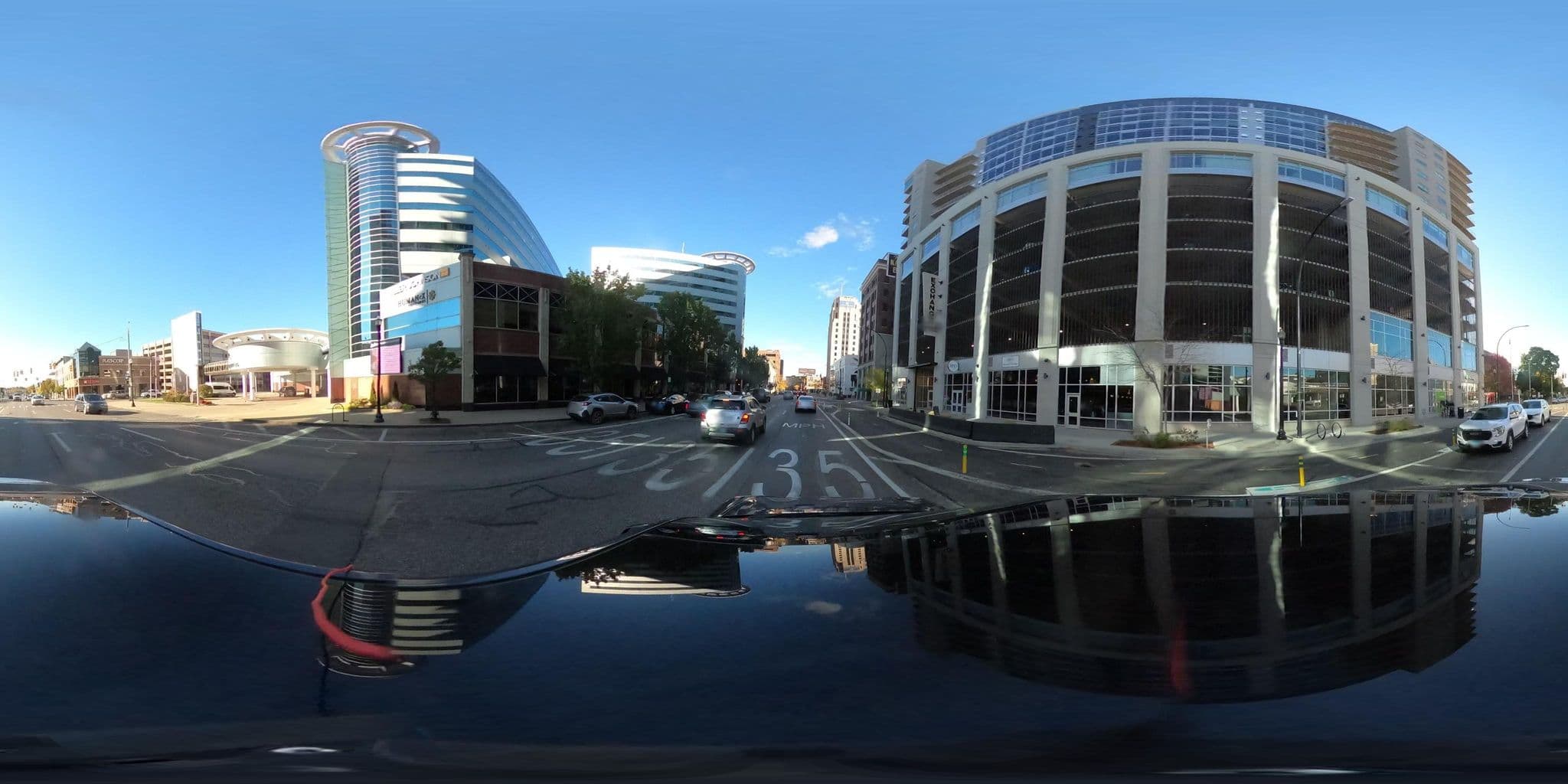 Street view near Radisson Bell Station, Kalamazoo — © treestryder (CC BY-SA · Mapillary)