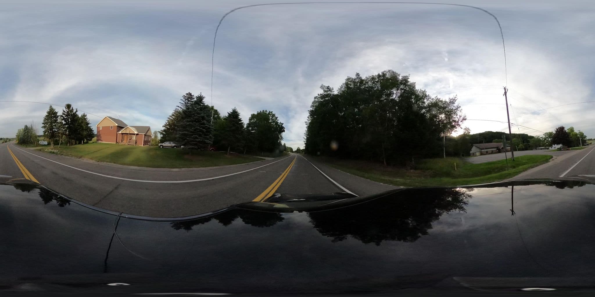 Street view near Eagles Wings Lodge and Retreat Center, Ludington — © treestryder (CC BY-SA · Mapillary)