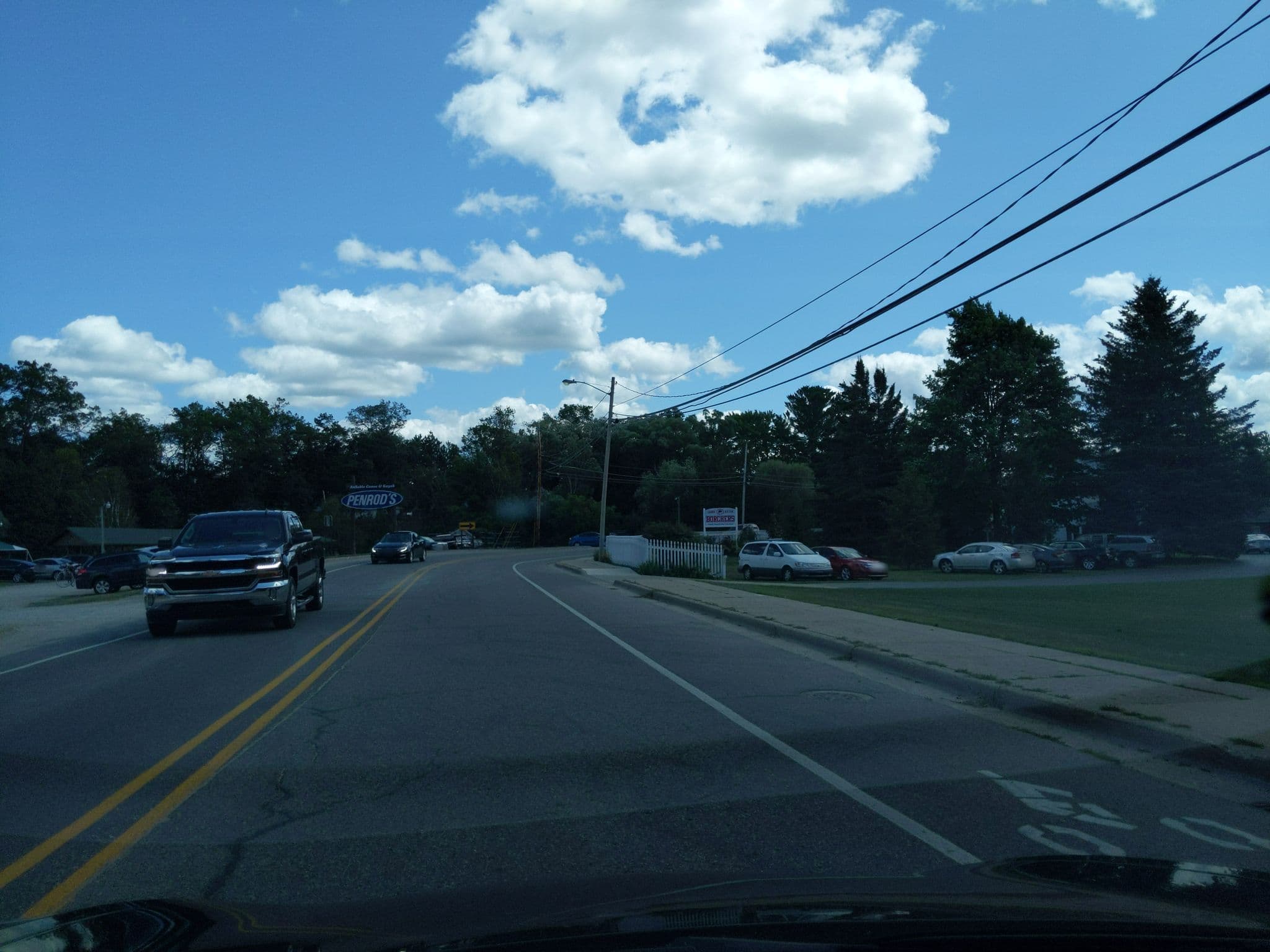 Street view near Penrod's Au Sable River Resort, Grayling — © treestryder (CC BY-SA · Mapillary)