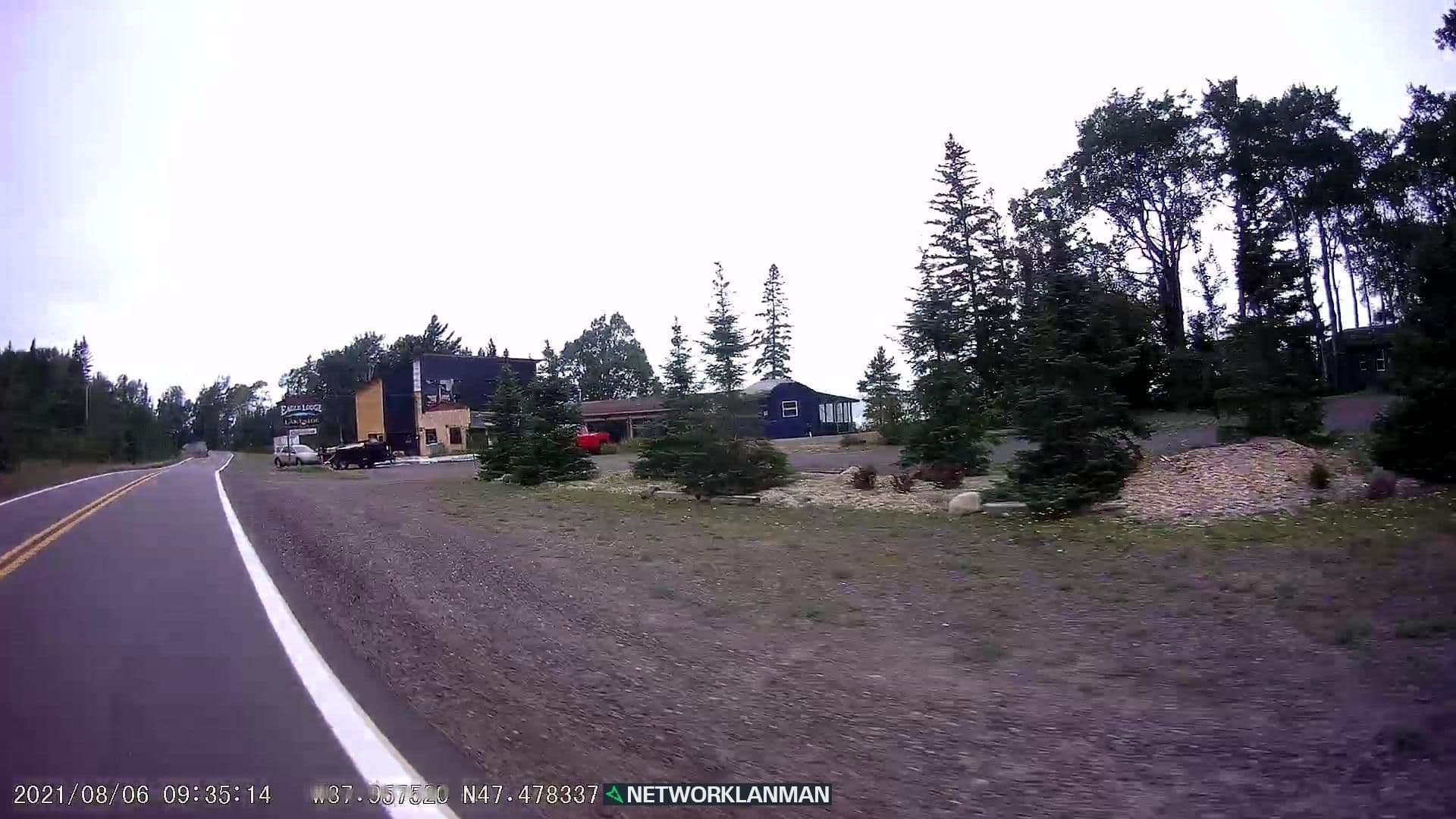 Street view near Fresh Coast Cabins, Laurium — © networklanman (CC BY-SA · Mapillary)