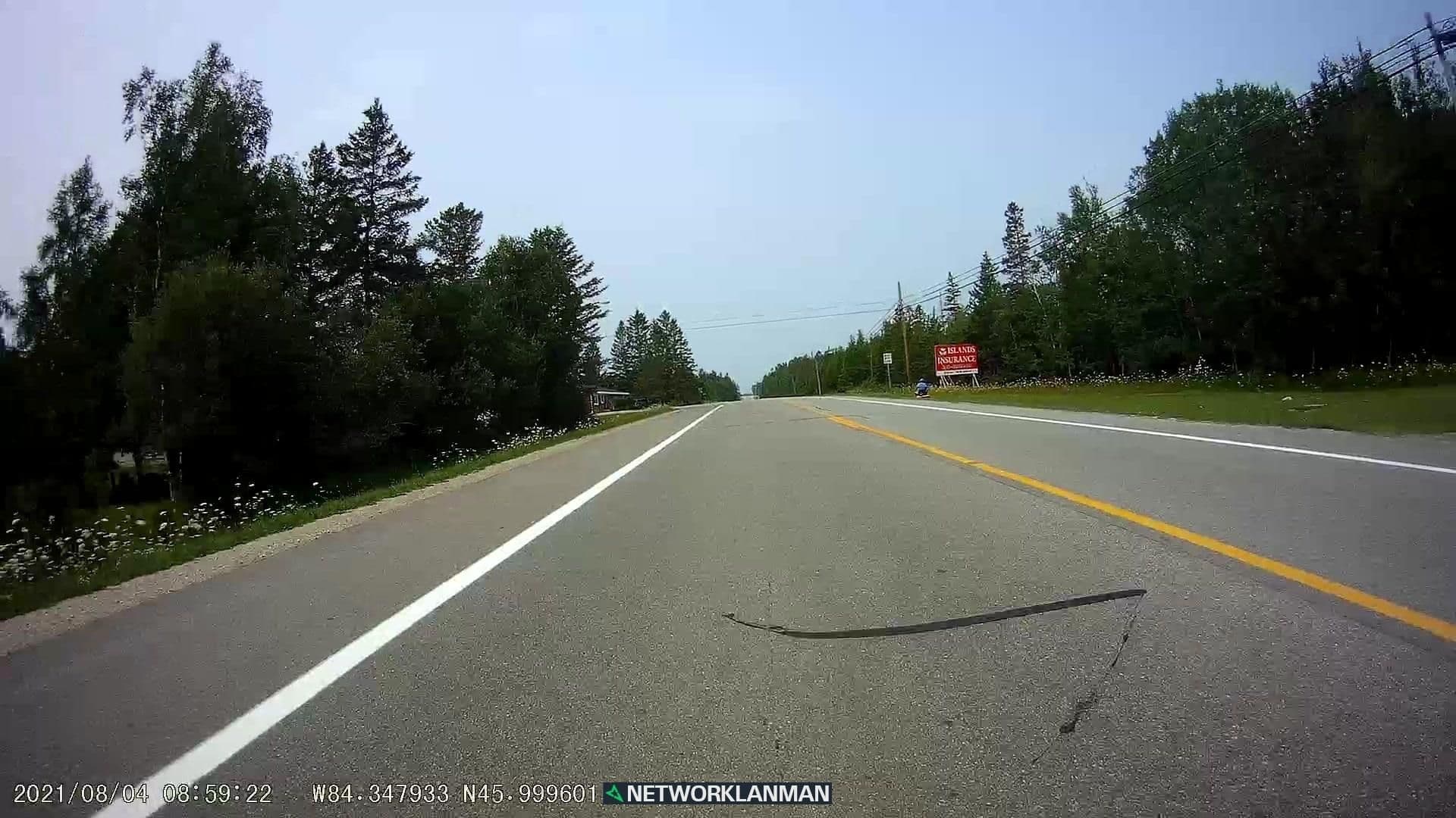 Street view near Les Cheneaux Hotel, Saint Ignace — © networklanman (CC BY-SA · Mapillary)