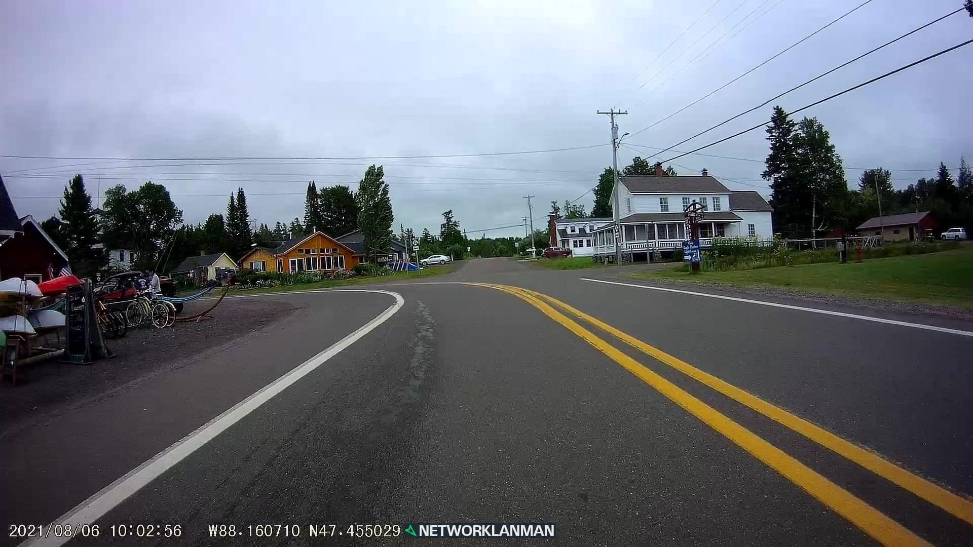 Street view near Fletchy’s Otter Belly Lodge, Laurium — © networklanman (CC BY-SA · Mapillary)