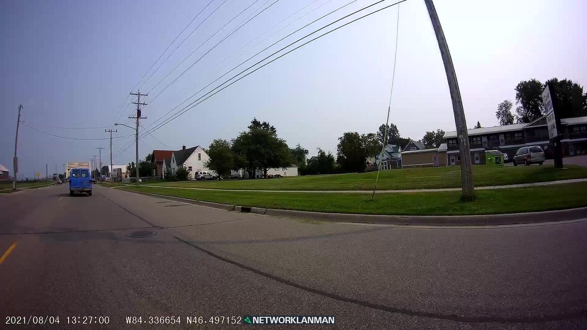 Street view near Riverview Lodge, Sault Ste. Marie — © networklanman (CC BY-SA · Mapillary)