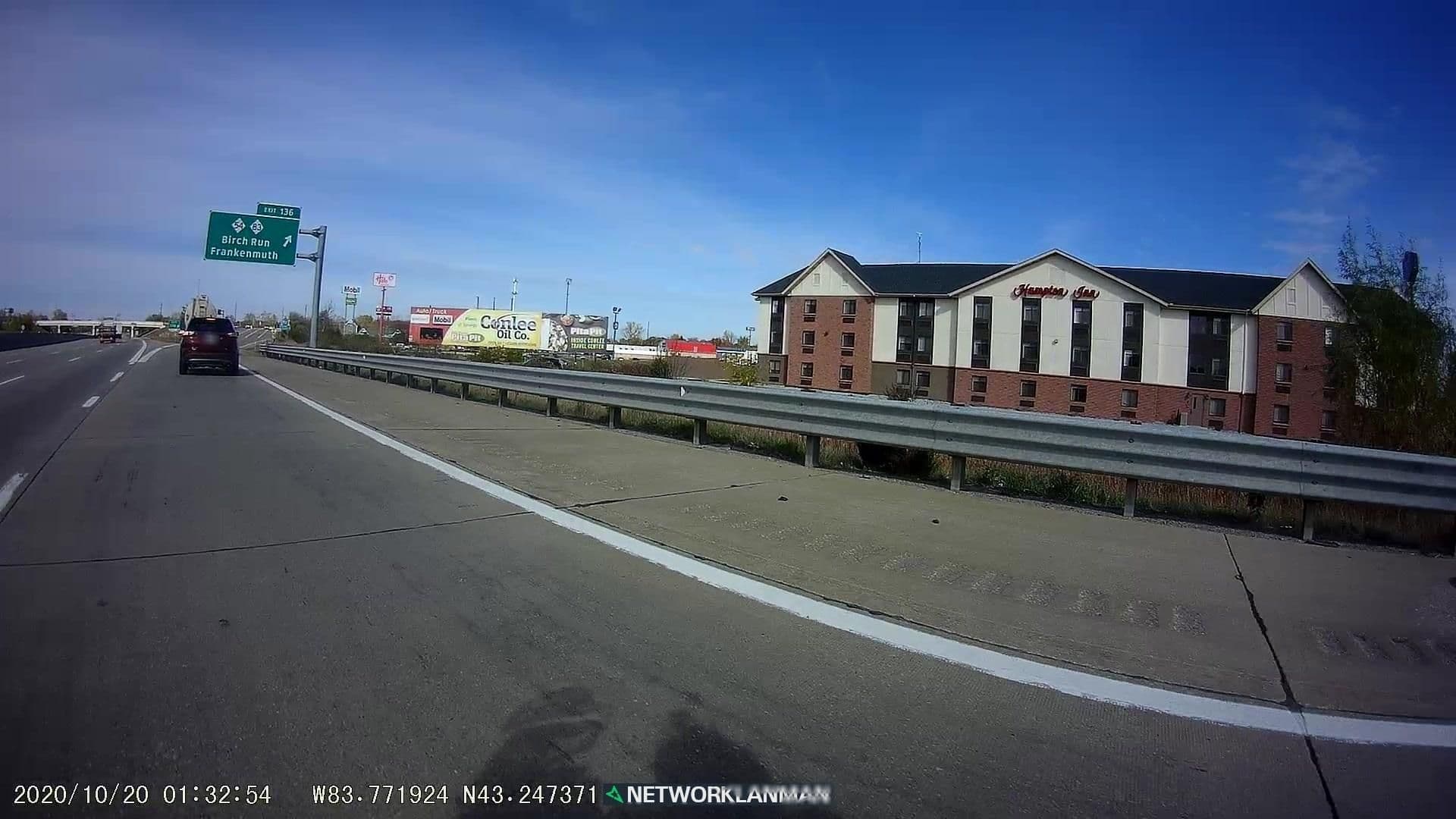 Street view near Hampton Inn by Hilton, Birch Run — © networklanman (CC BY-SA · Mapillary)