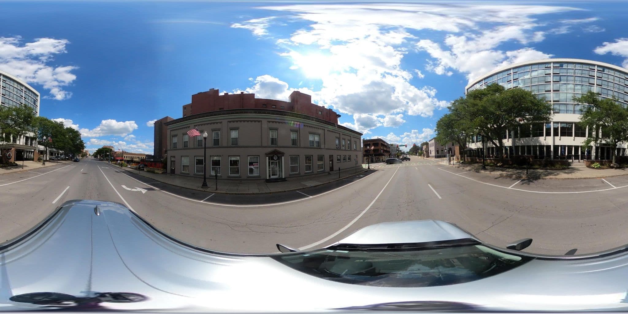 Street view near Clarion Hotel, Jamestown — © GEdwardJohnson (CC BY-SA · Mapillary)