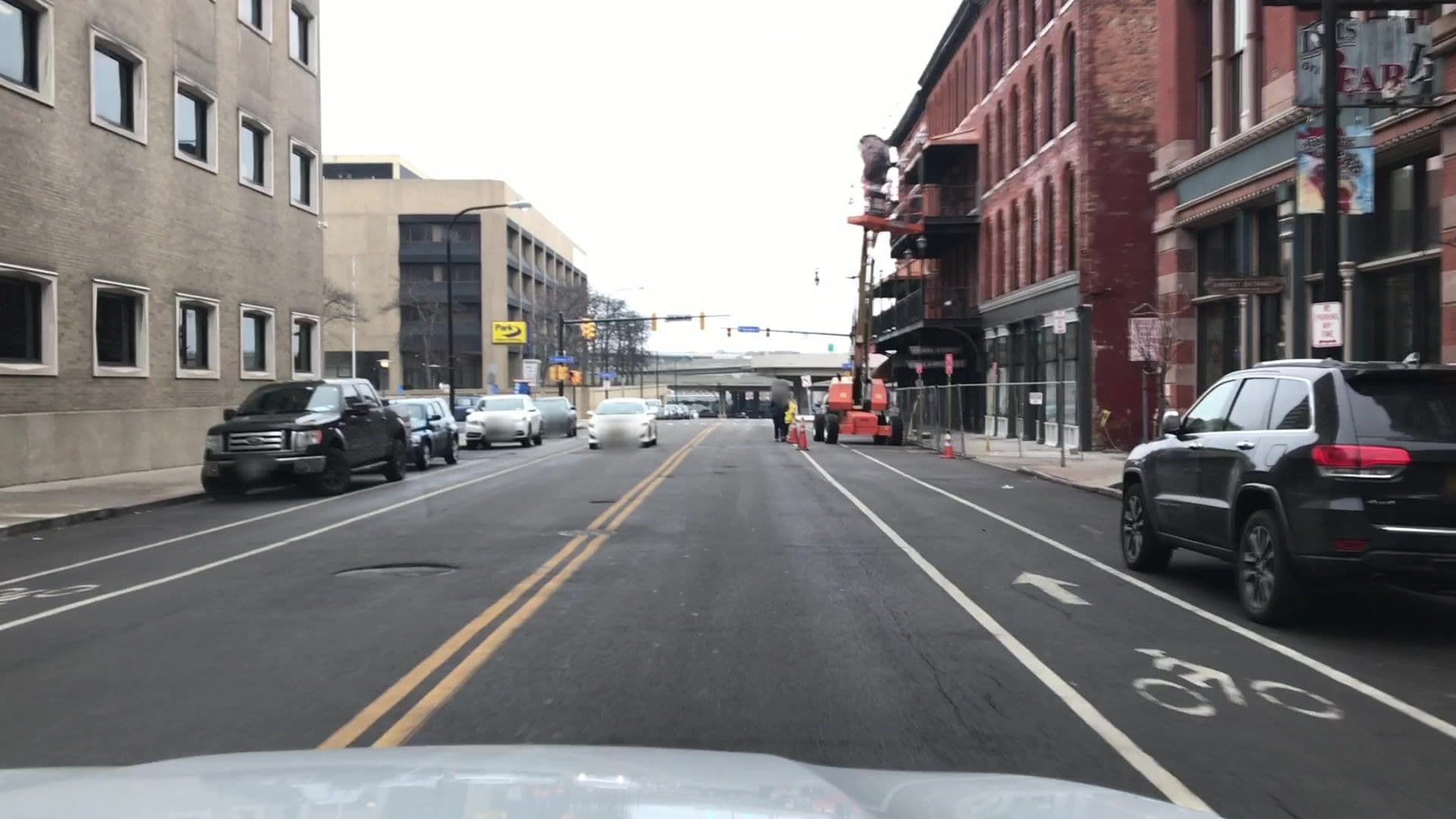 Street view near Lofts on Pearl Trademark Collection by Wyndham, Buffalo — © lvl5 (CC BY-SA · Mapillary)