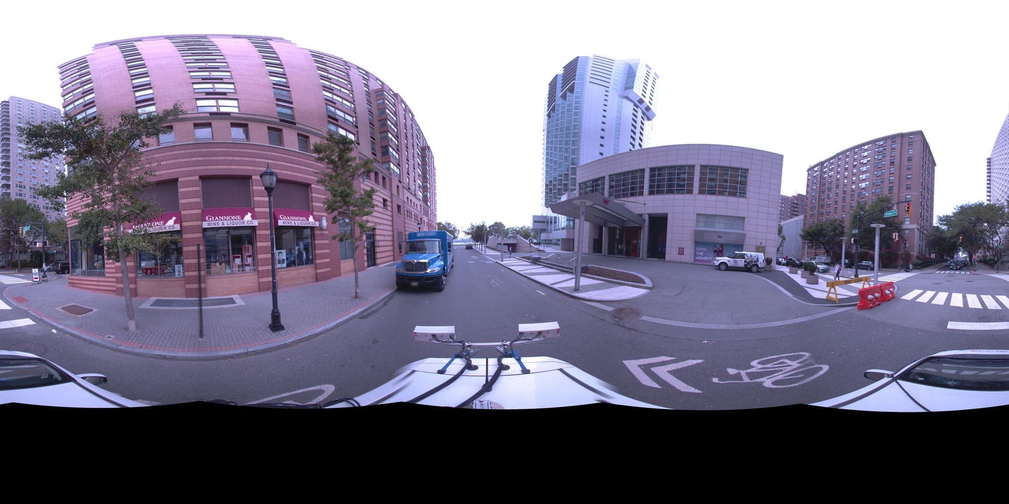 Street view near Global Luxury Suites at Hoboken Waterfront, Hoboken — © amidave (CC BY-SA · Mapillary)