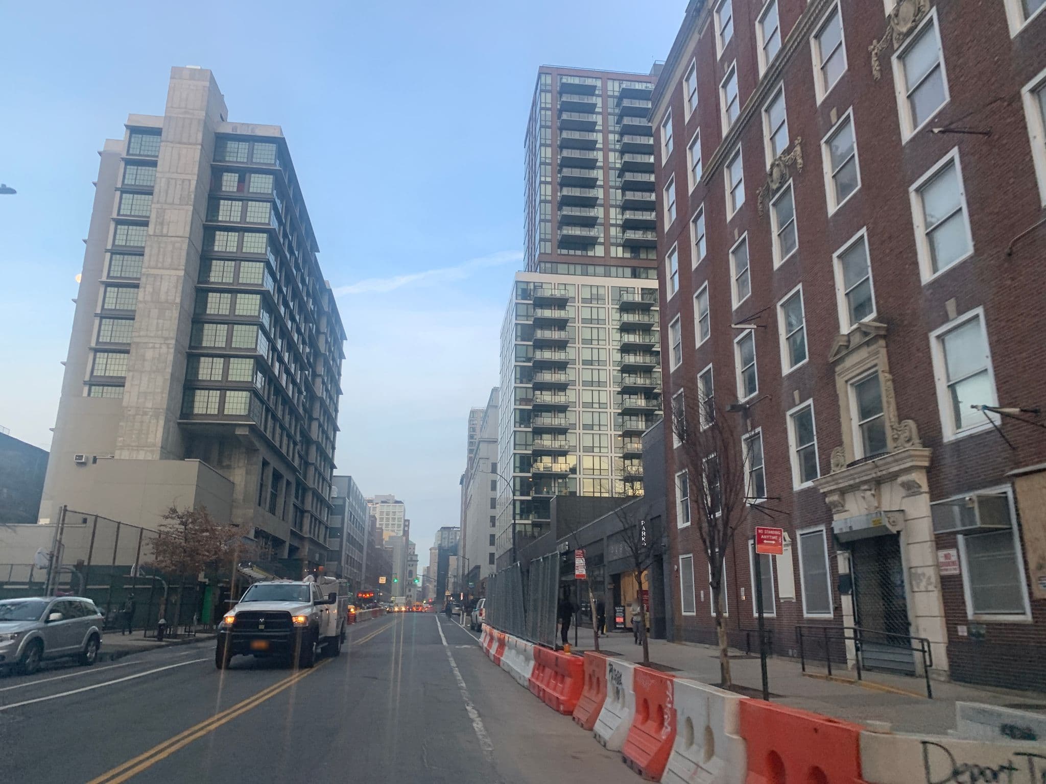 Street view near Holiday Inn Brooklyn Nevins Station (construction site), Downtown Brooklyn — © mballew109 (CC BY-SA · Mapillary)