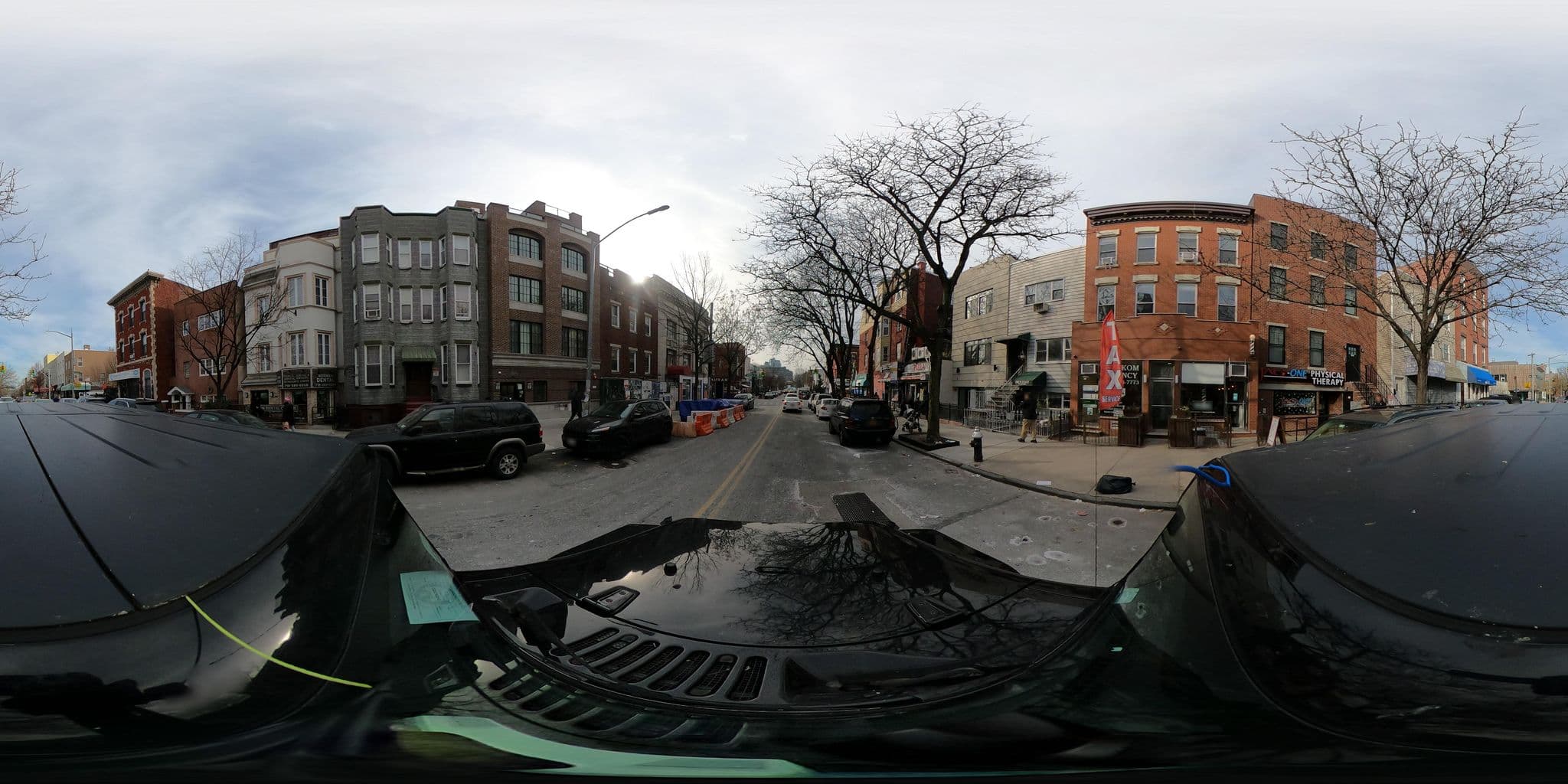 Street view near Greenpoint Lodge, Greenpoint — © MSolomonApplause (CC BY-SA · Mapillary)