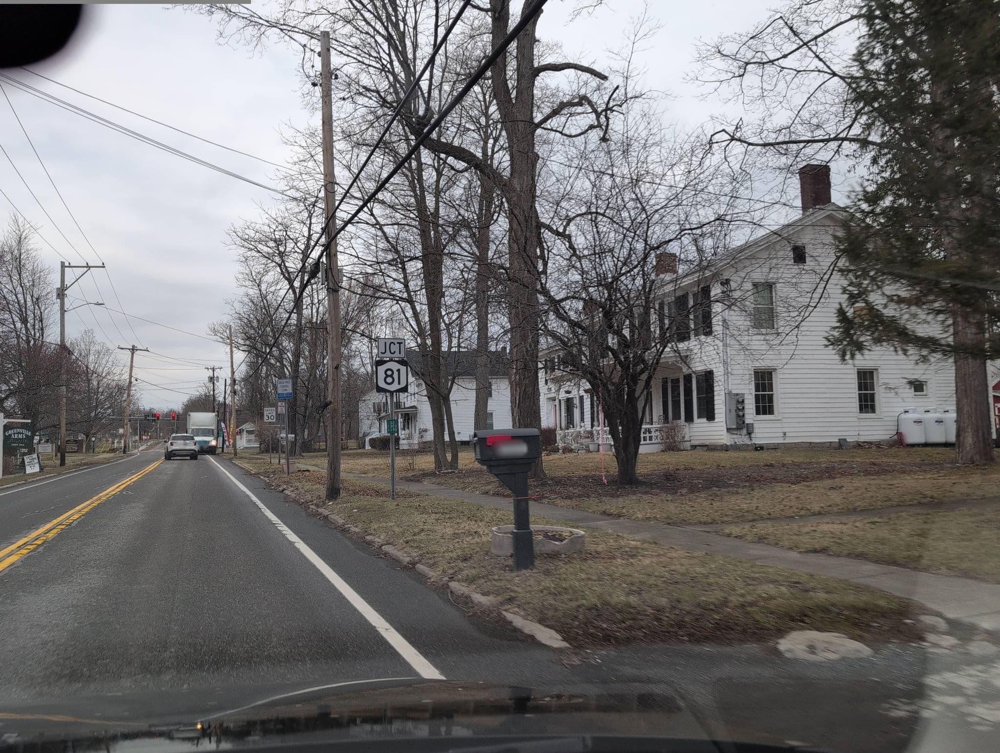 Street view near Greenville Arms 1889 Inn, Ravena — © alrekur (CC BY-SA · Mapillary)