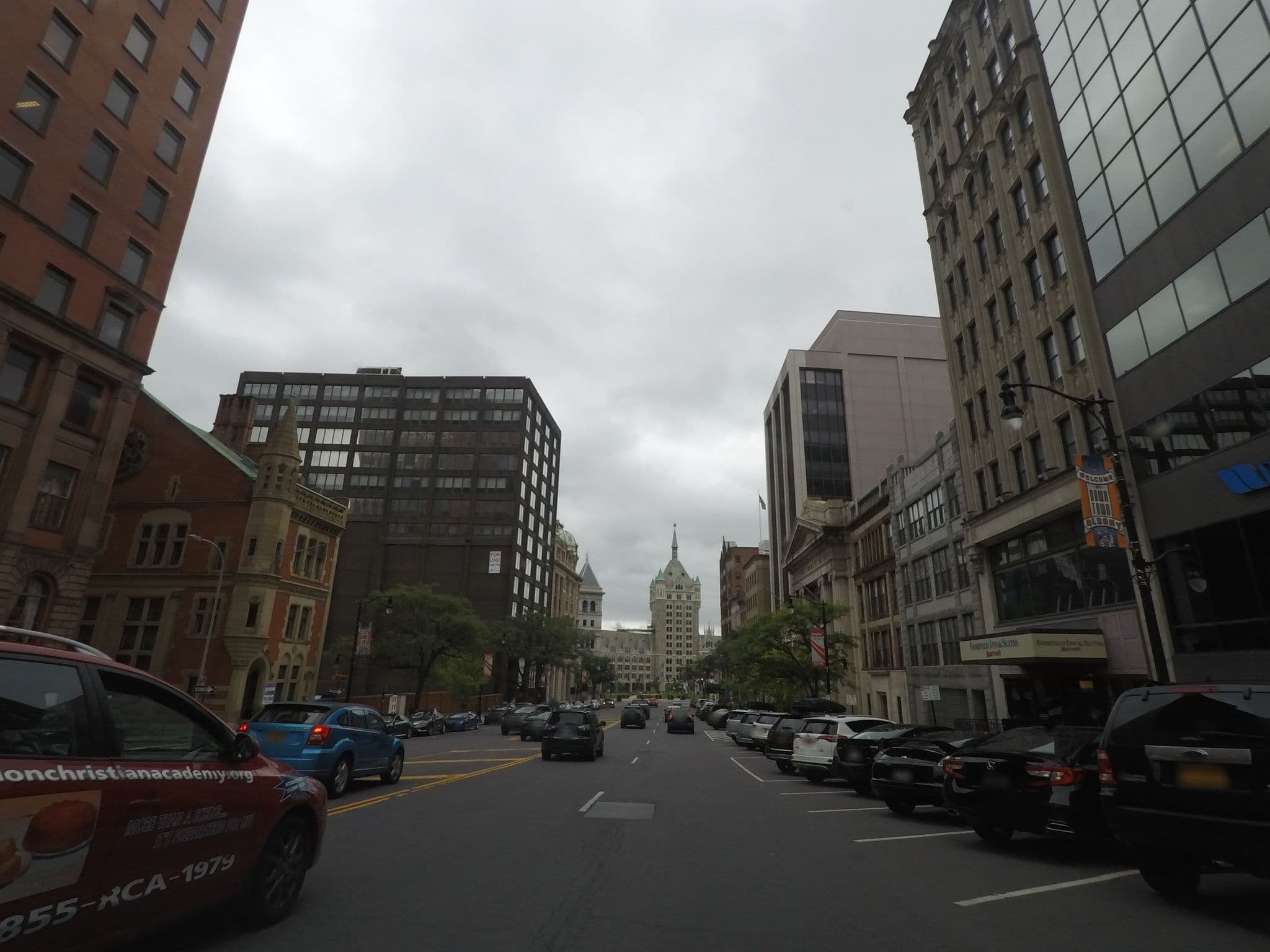 Street view near 74 State Hotel, Downtown Albany, NY, Albany — © nfgusedautoparts (CC BY-SA · Mapillary)