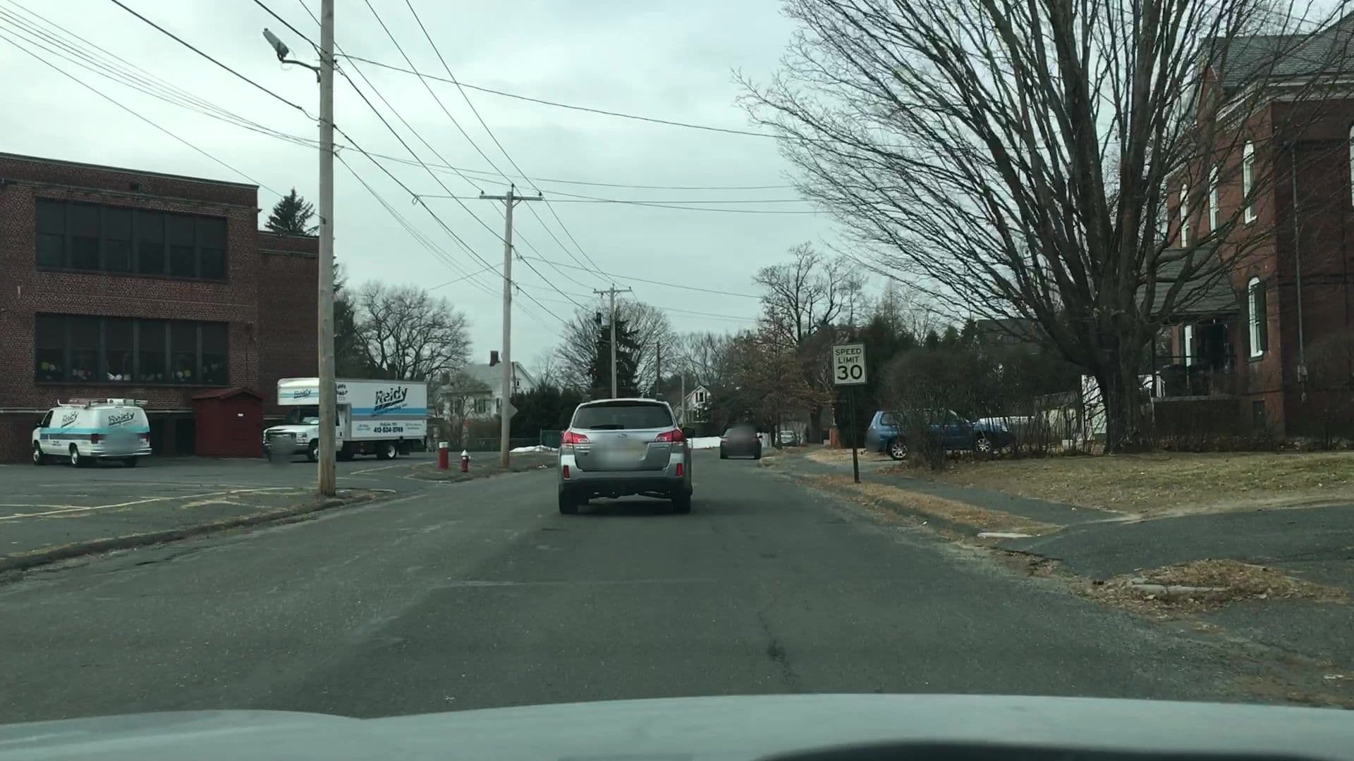 Street view near The Old Parrish Hall, Northampton — © lvl5 (CC BY-SA · Mapillary)