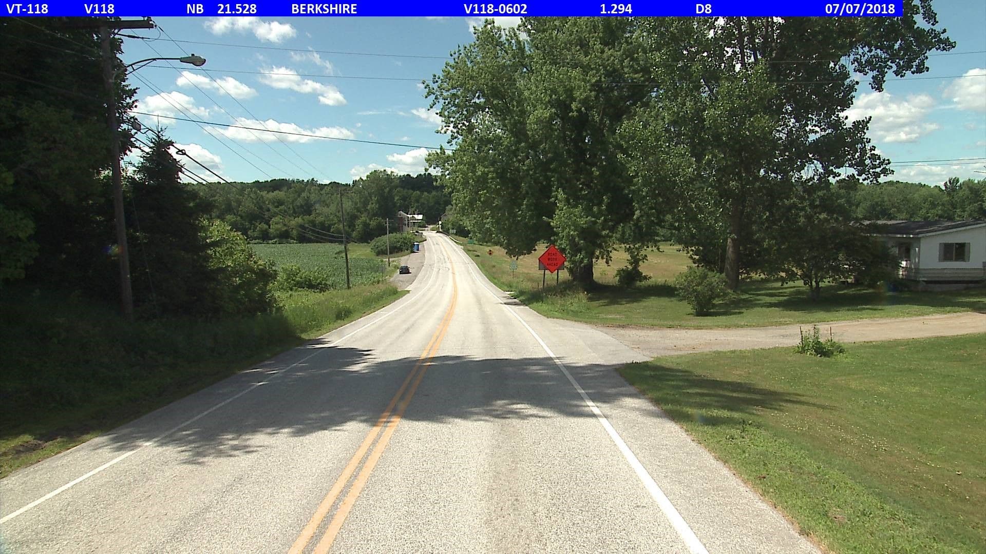 Street view near The Stables at Pigeon Hill Farm, Richford — © vtrans_row (CC BY-SA · Mapillary)