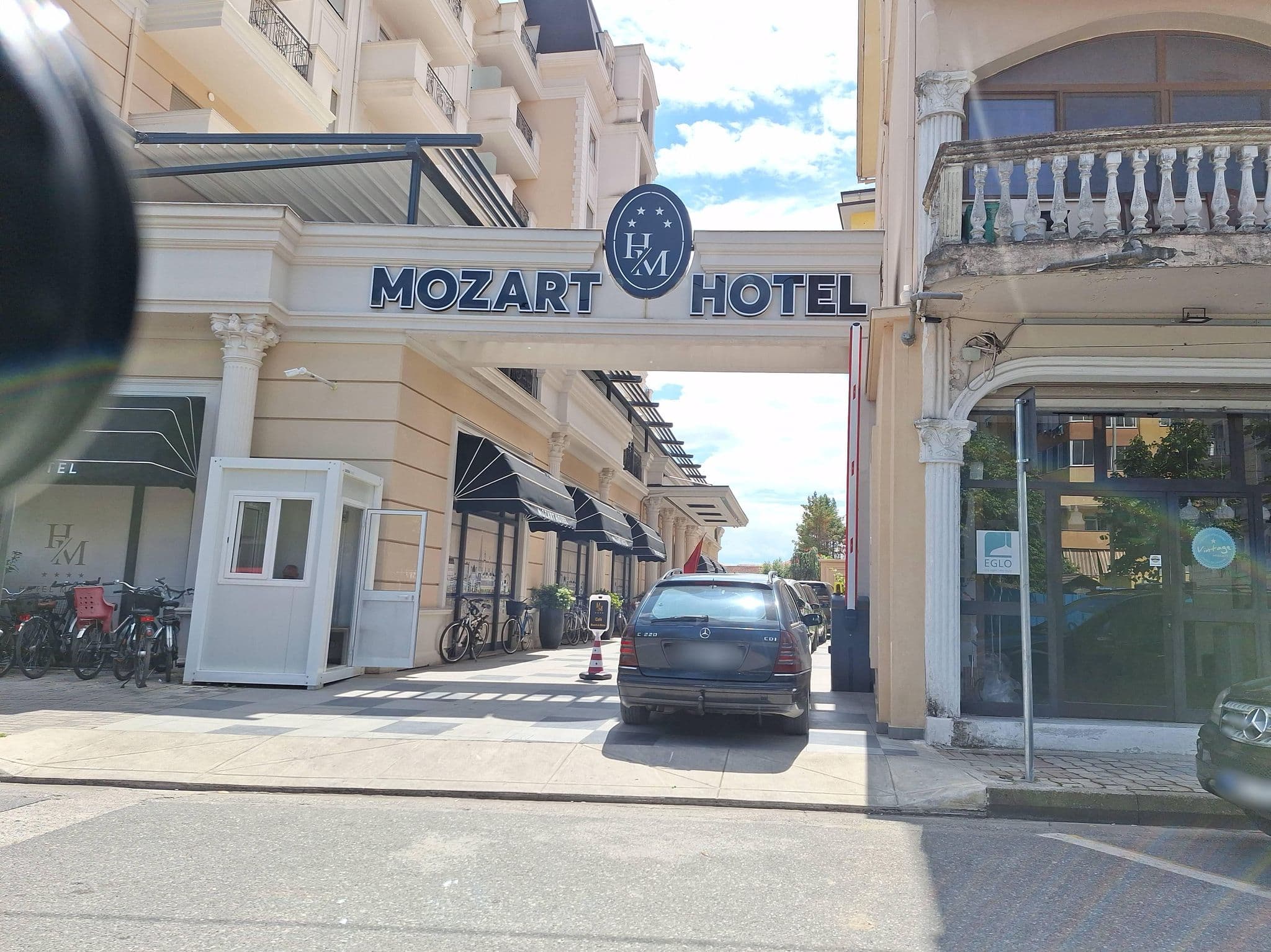 Street view near Hotel Mozart, Shkodër — © denisju_osm (CC BY-SA · Mapillary)