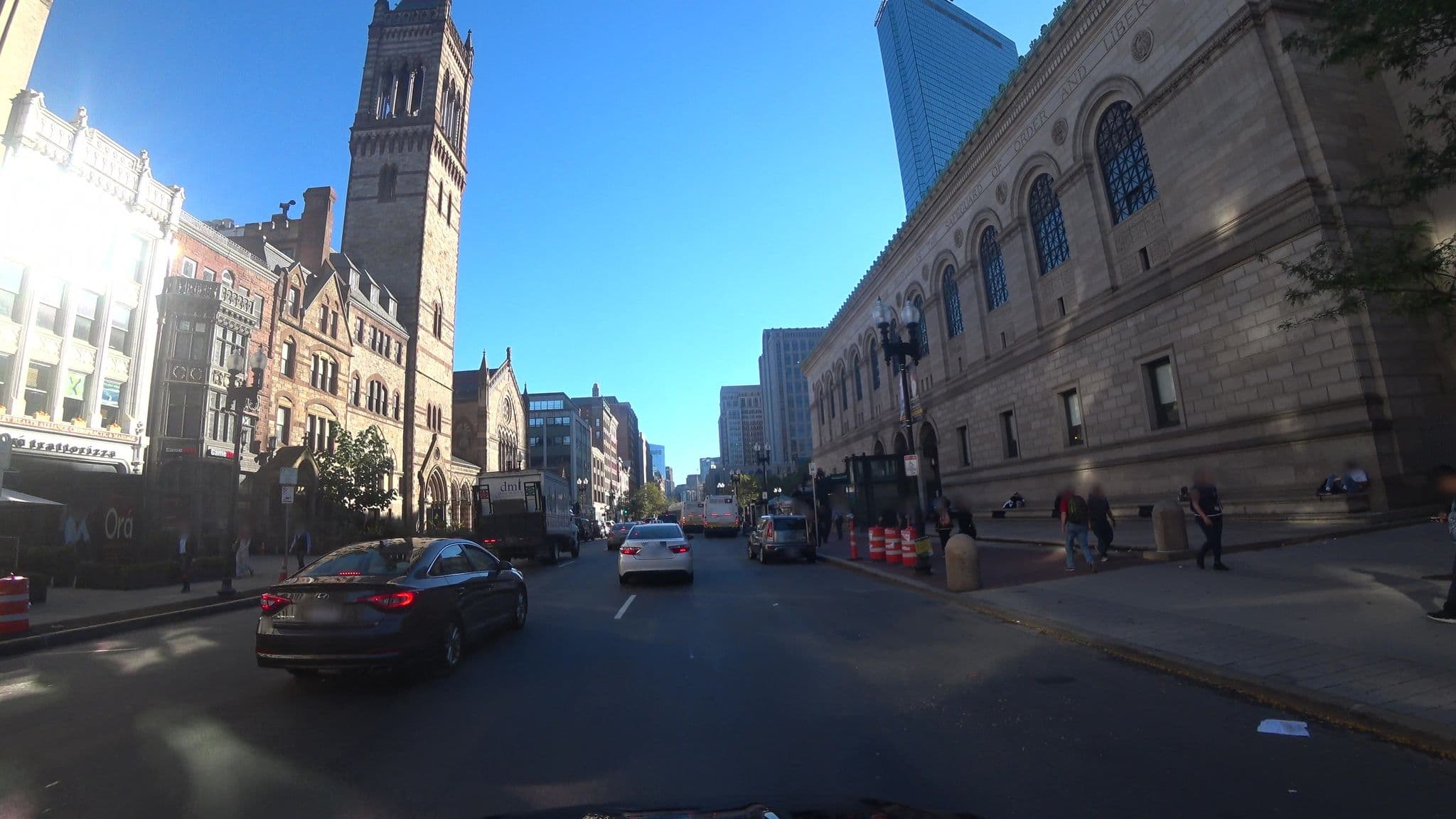 Street view near The Charlesmark Hotel & Lounge, Back Bay — © lxmbos11 (CC BY-SA · Mapillary)