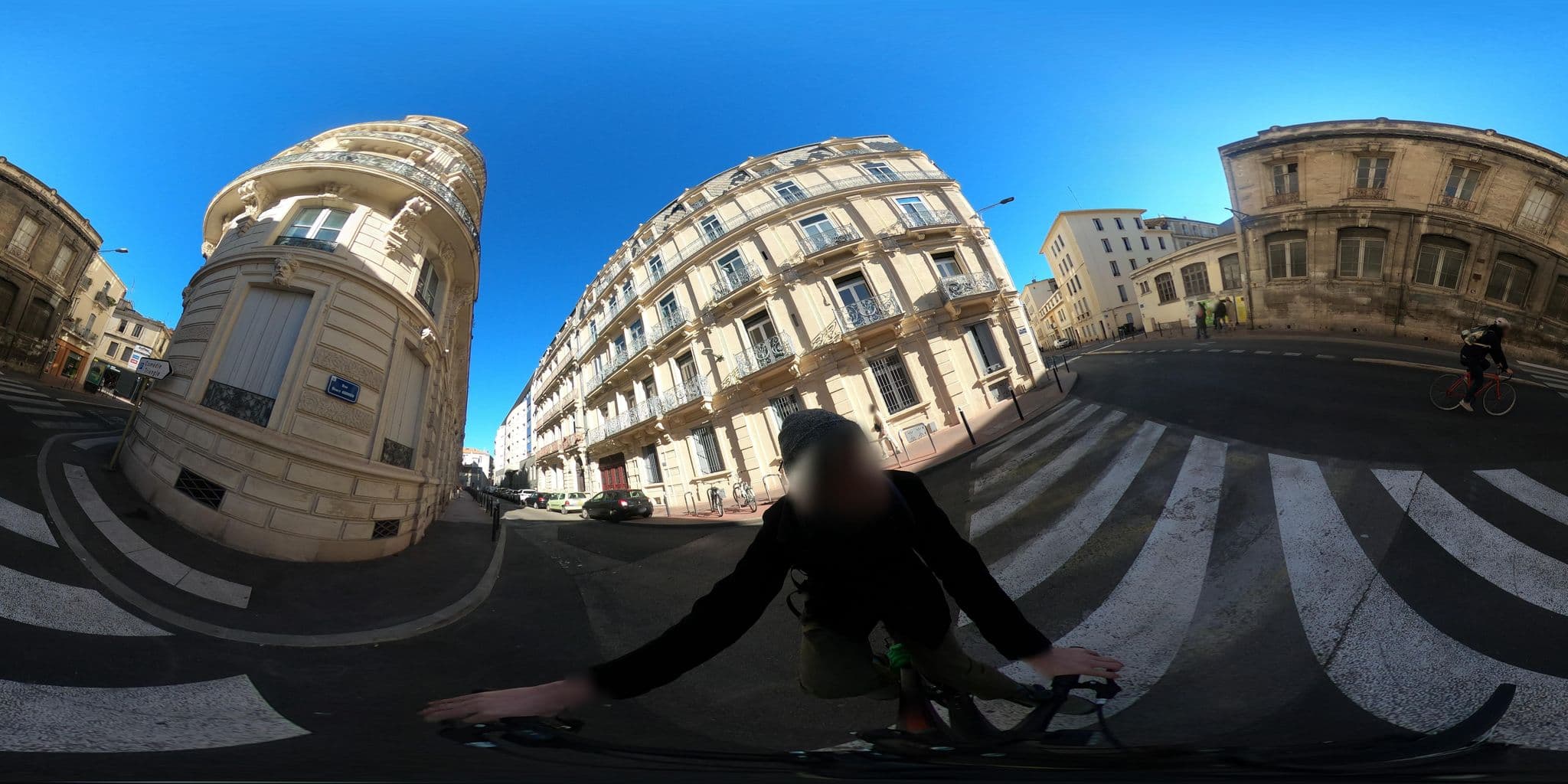 Street view near Emmanuel Place, Montpellier — © simadec (CC BY-SA · Mapillary)