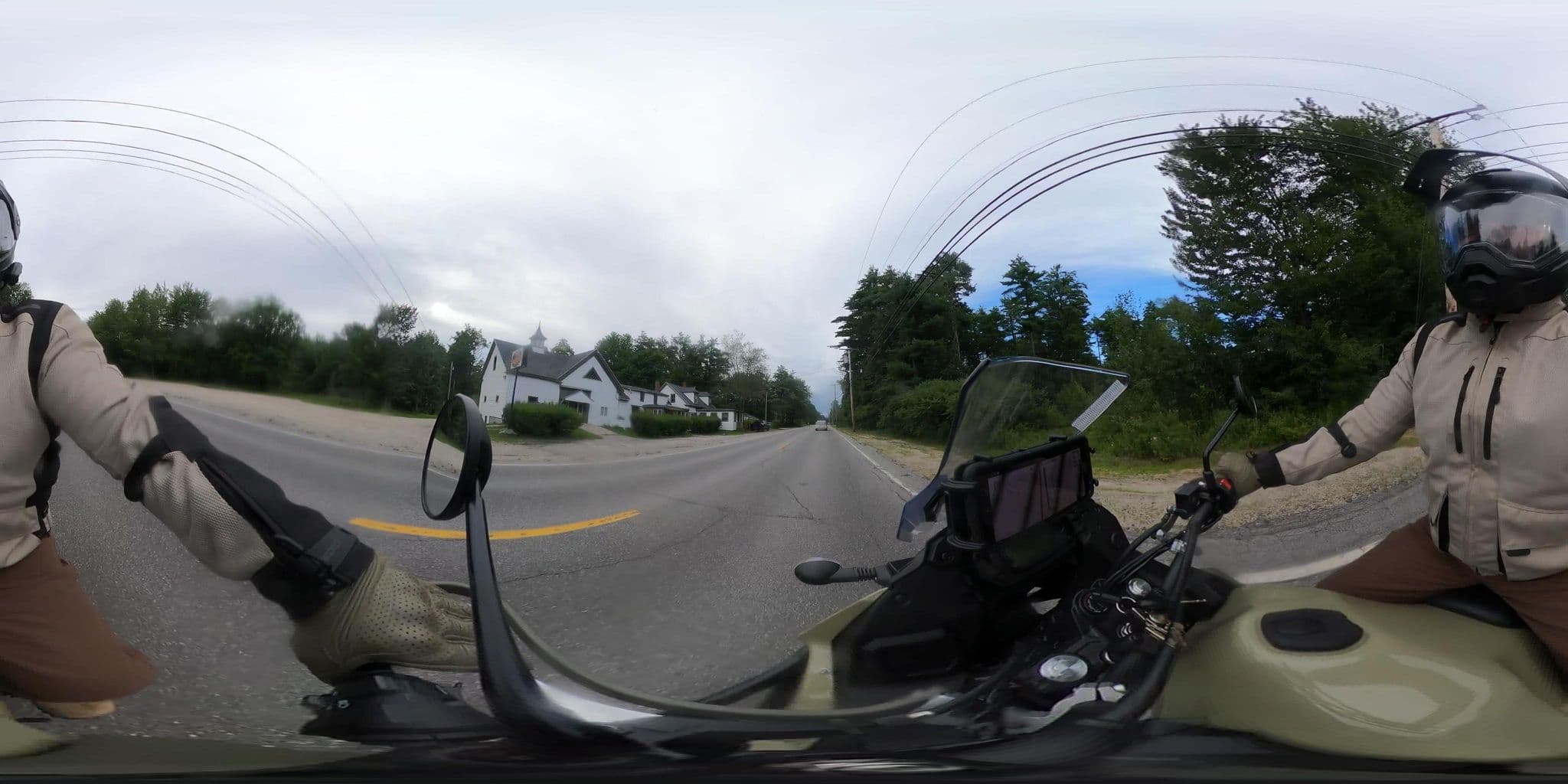 Street view near Busy Bee Coffee Shop, Cumberland Center — © nonusablebody (CC BY-SA · Mapillary)