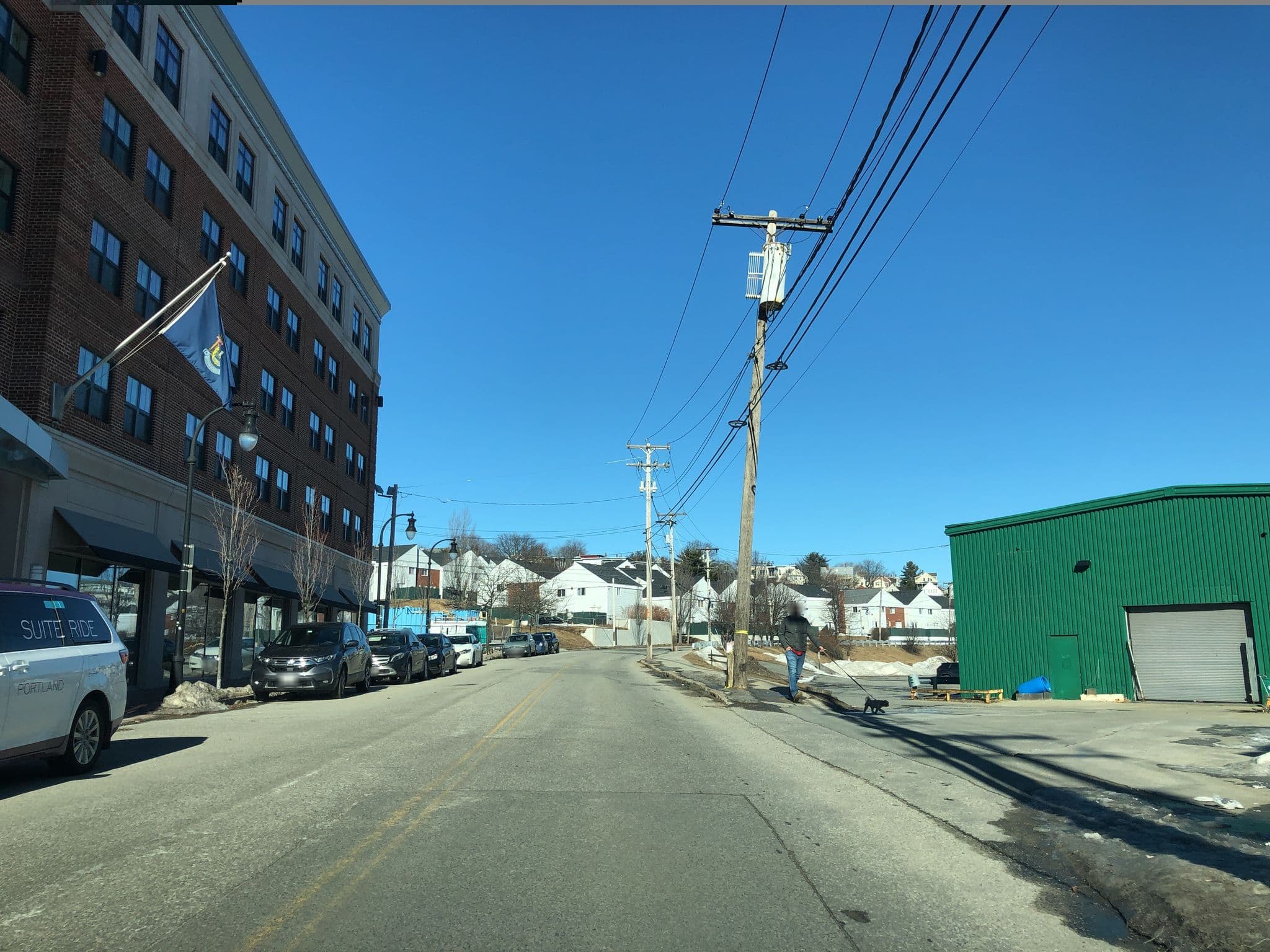 Street view near Marriott Residence Inn Waterfront Pool, South Portland — © jblanchard (CC BY-SA · Mapillary)
