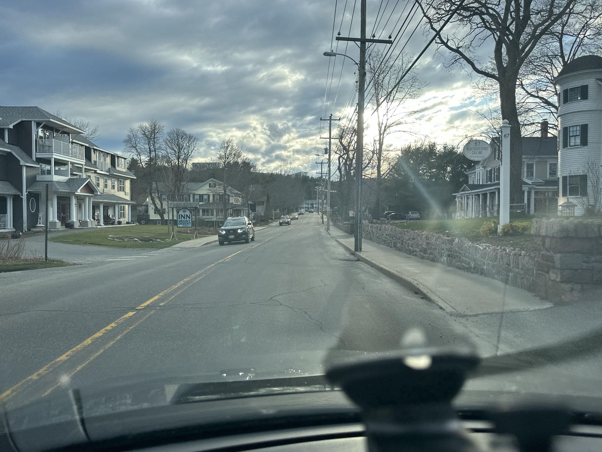 Street view near StoneThrow Cottage Inn, Bar Harbor — © quickness805 (CC BY-SA · Mapillary)