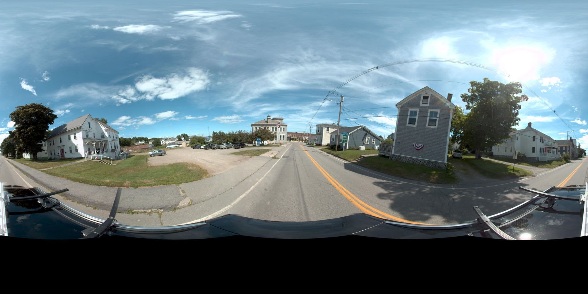 Street view near The Newcomb House, East Machias — © rking (CC BY-SA · Mapillary)