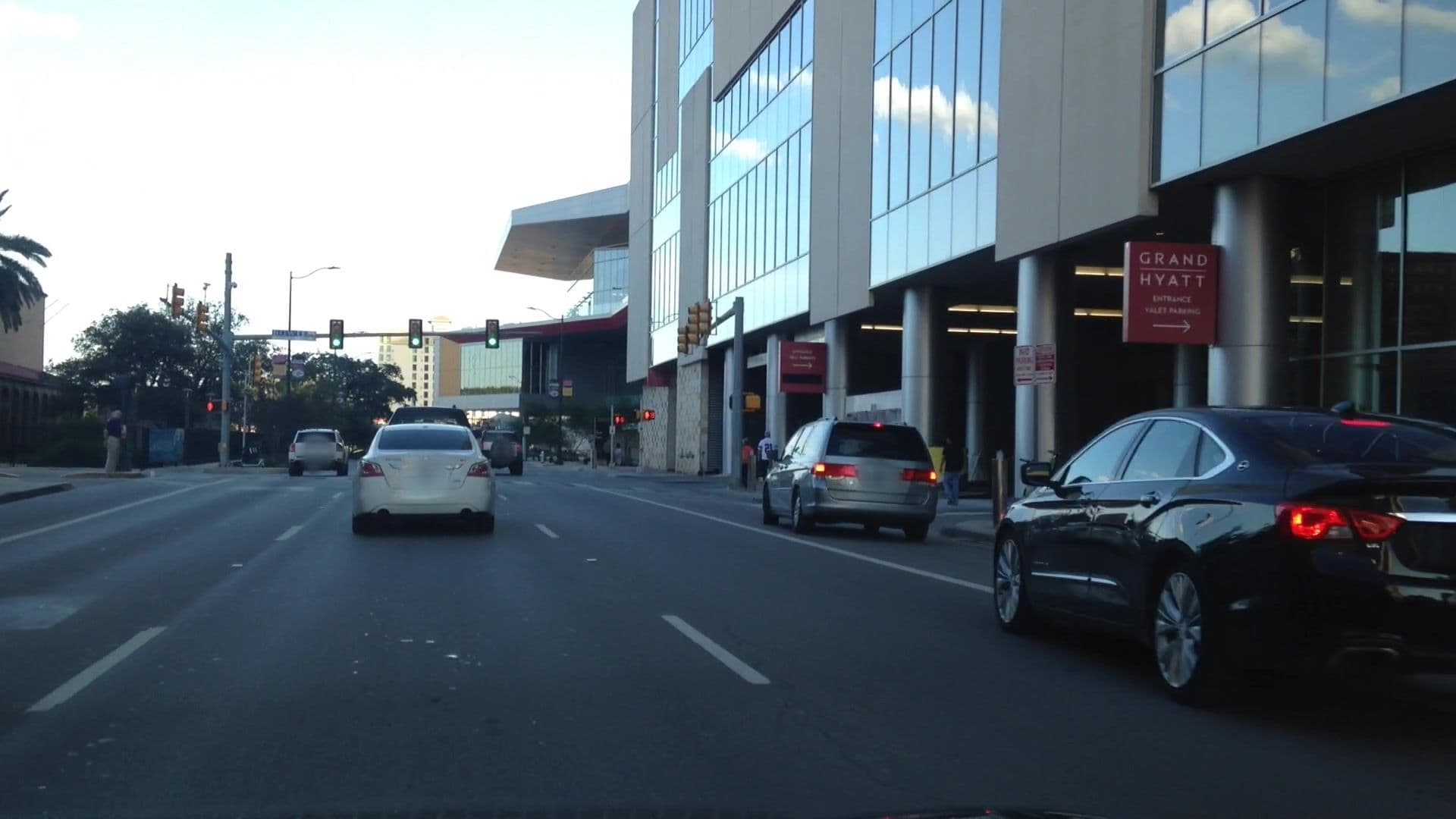 Street view near Grand Club Hyatt, San Antonio — © lvl5 (CC BY-SA · Mapillary)
