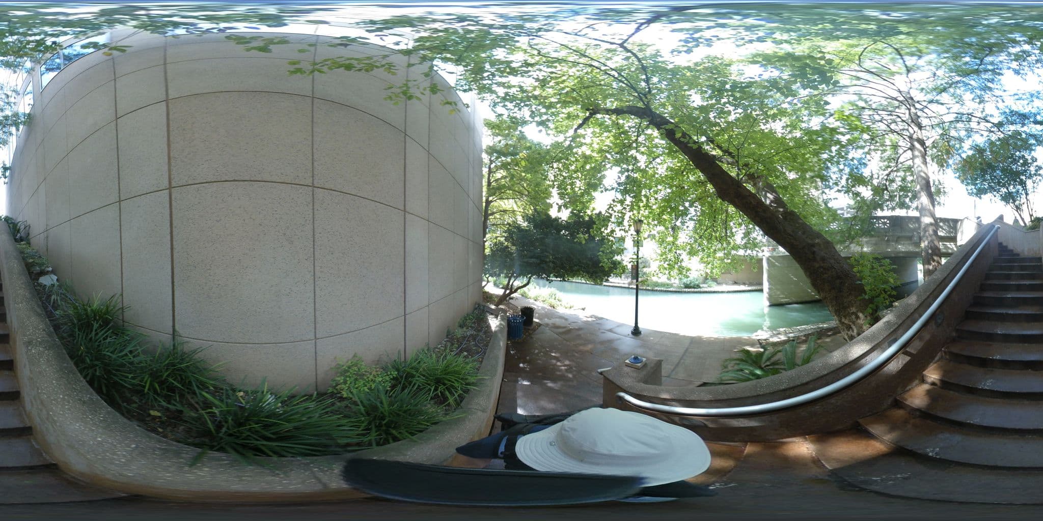 Street view near Embassy Suites Riverwalk Pool, San Antonio — © kre3d (CC BY-SA · Mapillary)