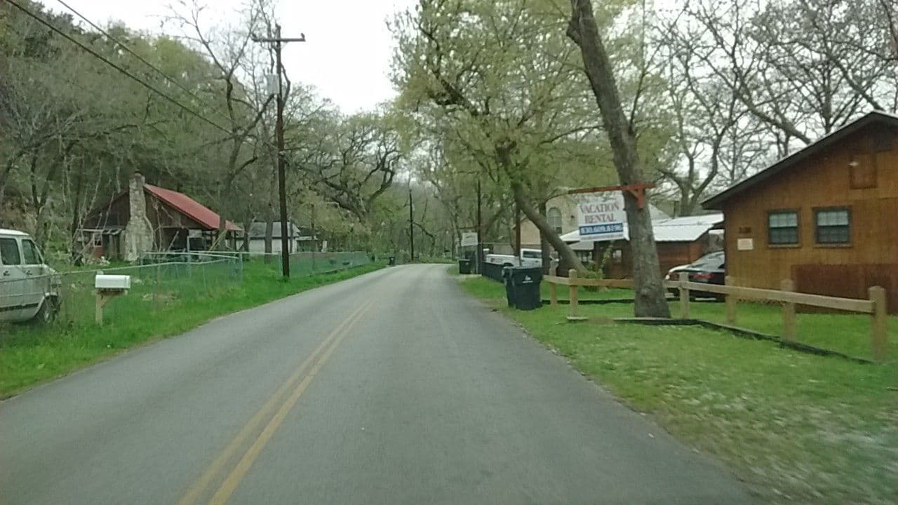 Street view near Rio Lodge on the Guad, New Braunfels — © kylegates (CC BY-SA · Mapillary)