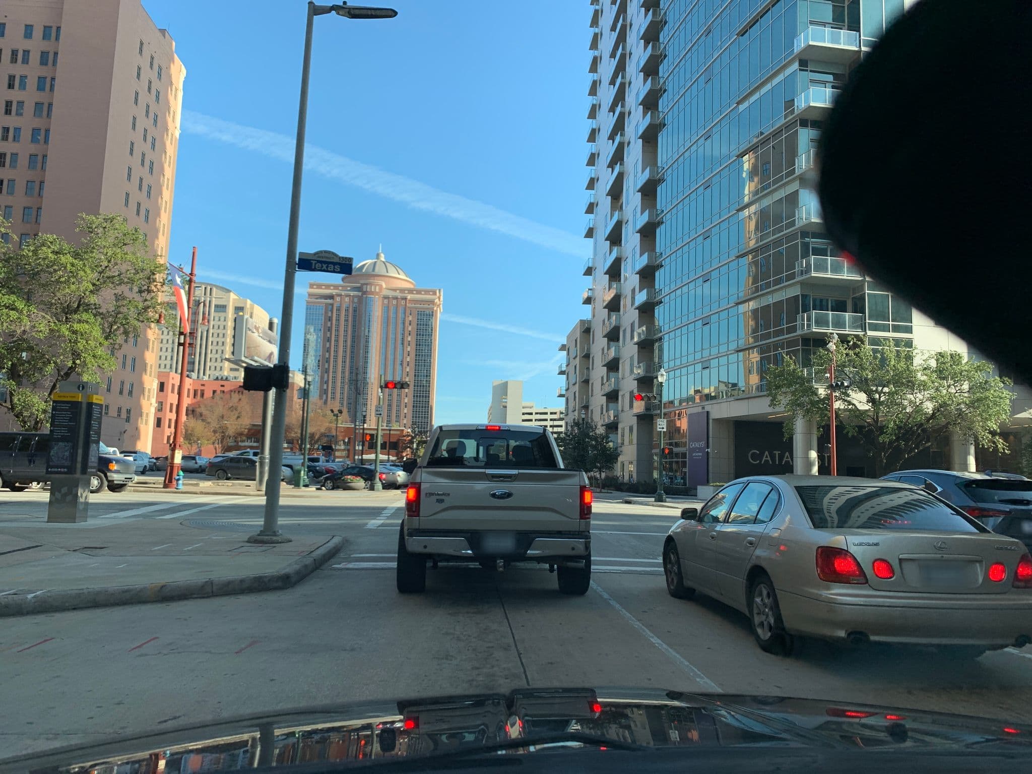 Street view near Ben Milam Hotel, Houston — © crystalberry713 (CC BY-SA · Mapillary)