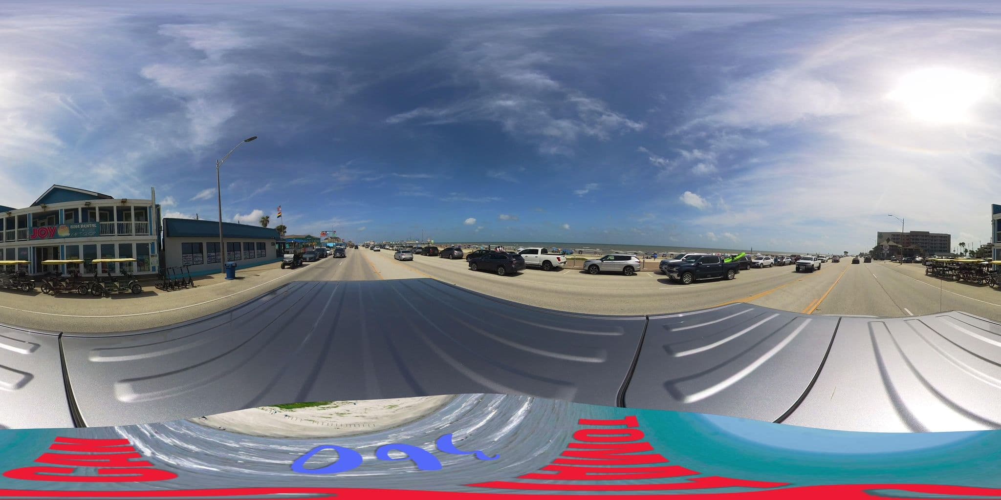 Street view near Driftwood Motor Hotel, Galveston — © TomatoCan360 (CC BY-SA · Mapillary)