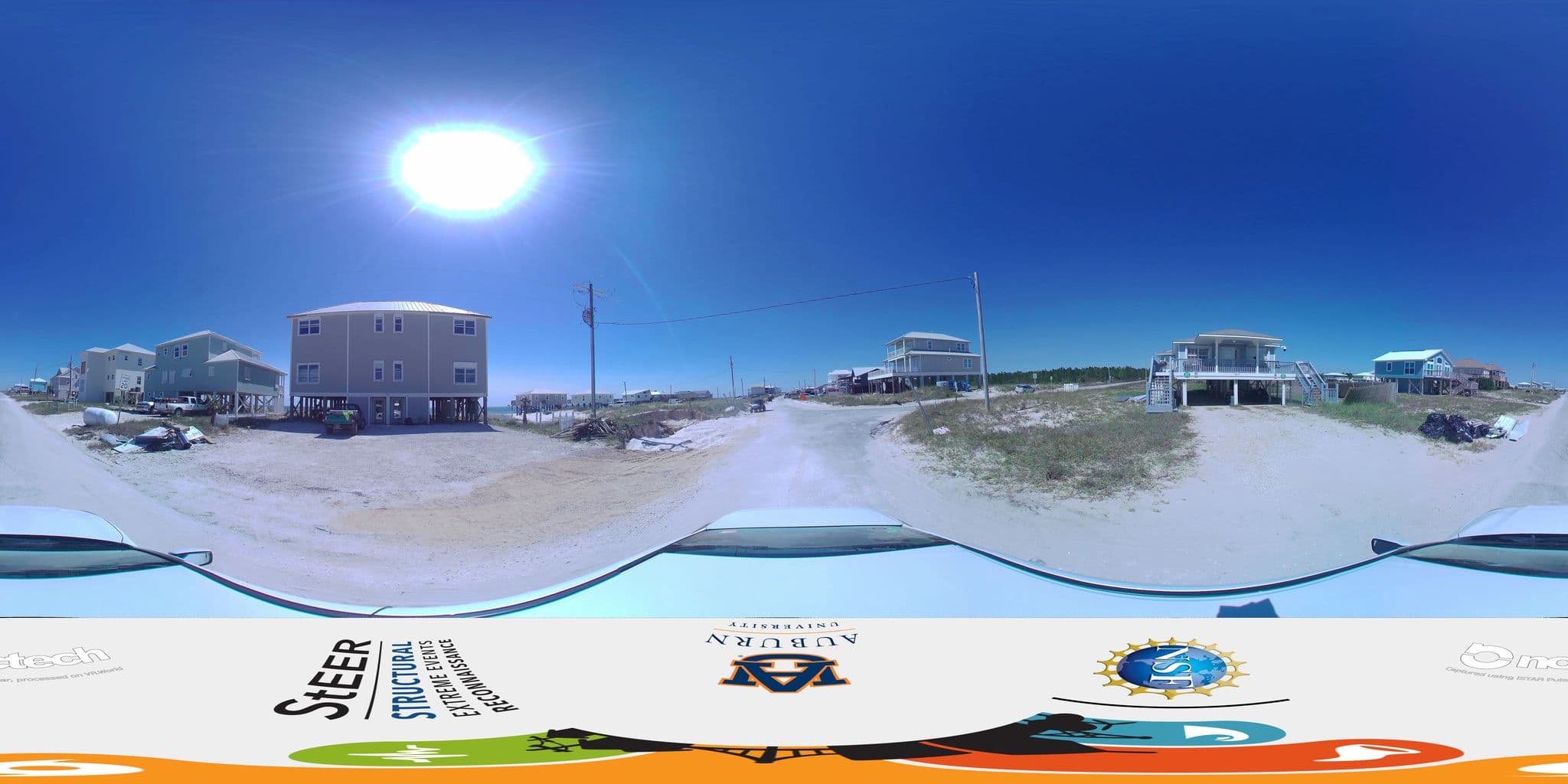 Street view near Waves of Grace, Dauphin Island — © steer360network (CC BY-SA · Mapillary)