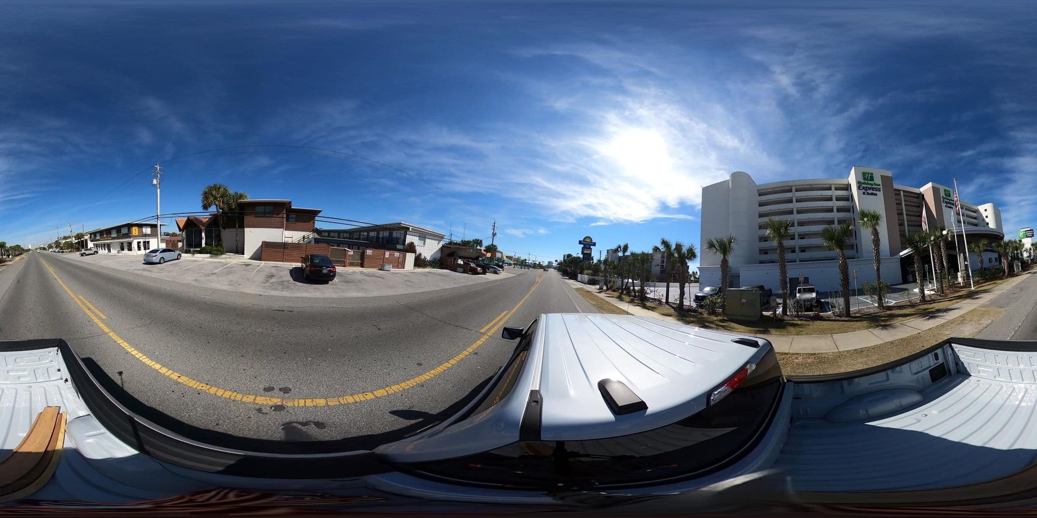 Street view near Paradise Palms Hotel, Panama City Beach — © bchamberlain (CC BY-SA · Mapillary)