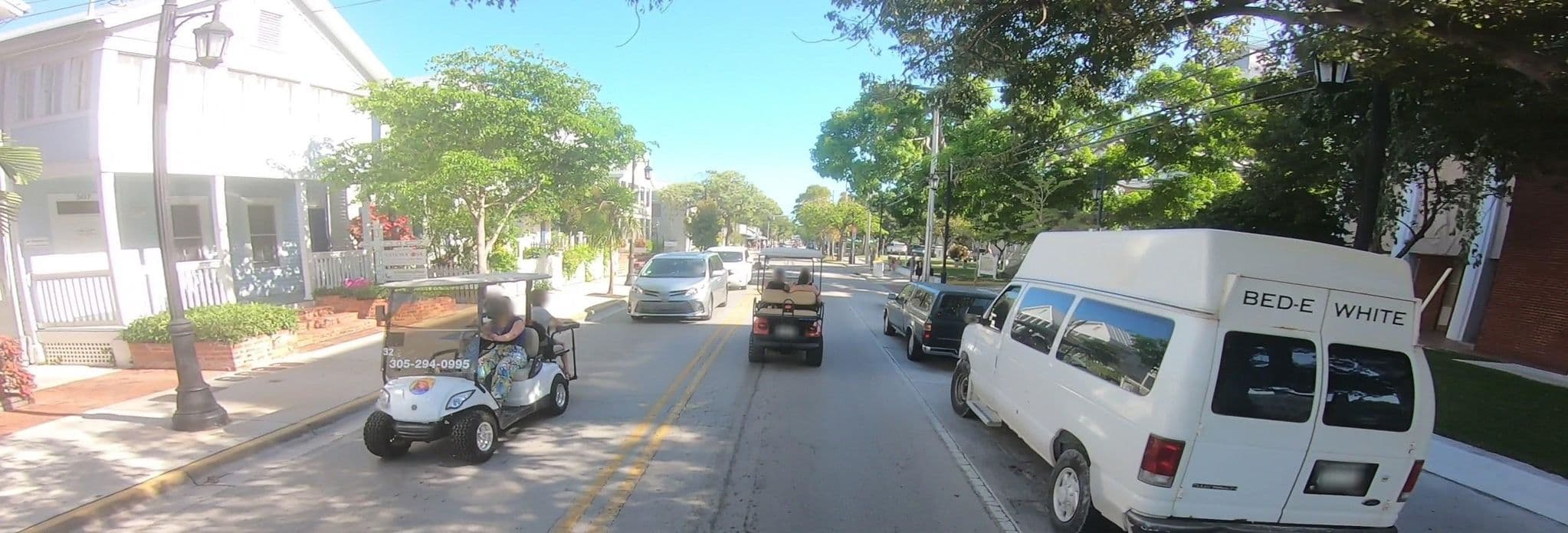 Street view near Heavenly Hideout at Rainbow's End, Key West — © networklanman (CC BY-SA · Mapillary)