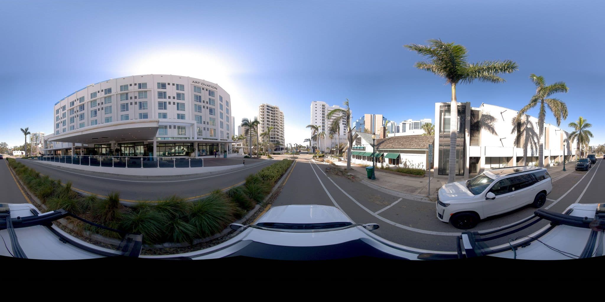 Street view near Rooftop Pool At The Art Ovation Hotel, Sarasota — © Sitetour (CC BY-SA · Mapillary)