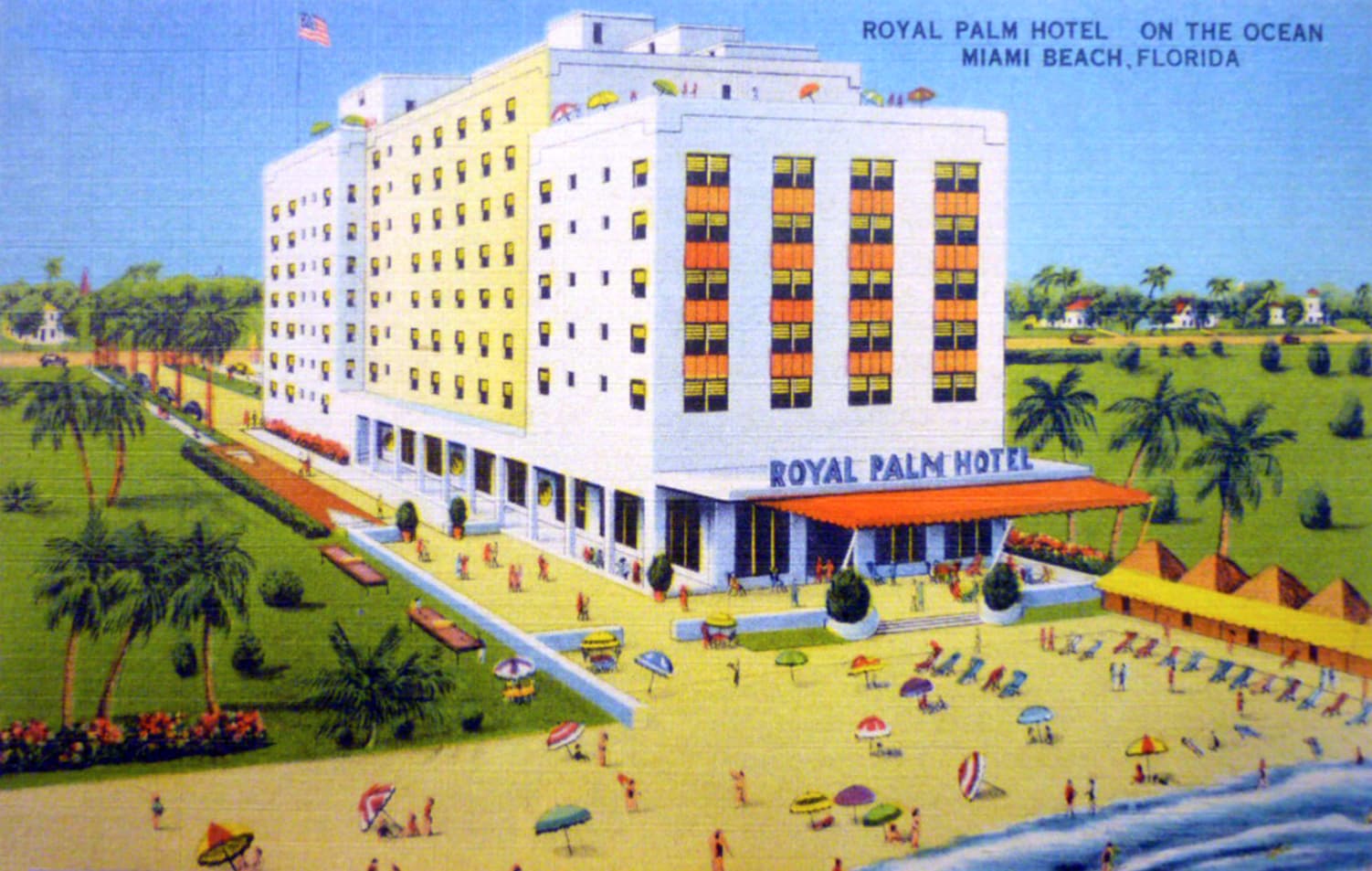 Royal Palm Poolside (via Wikimedia Commons, Public domain)