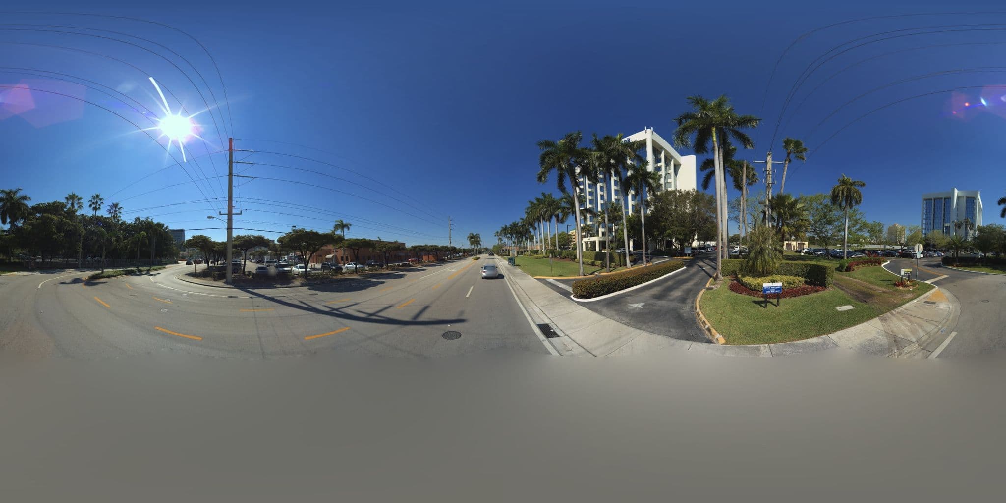 Street view near Hilton Aventura Miami, Aventura — © microsoft (CC BY-SA · Mapillary)