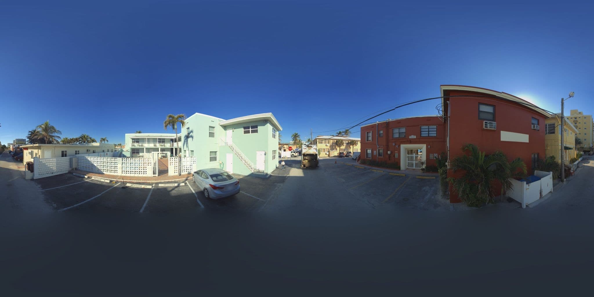 Street view near Paradise Oceanfront Hotel, Dania Beach — © microsoft (CC BY-SA · Mapillary)