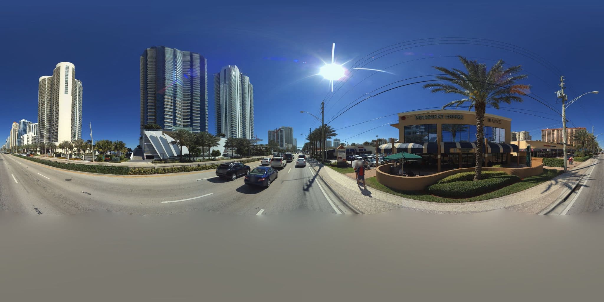 Street view near Hyatt Regency Hotel, Sunny Isles Beach — © microsoft (CC BY-SA · Mapillary)