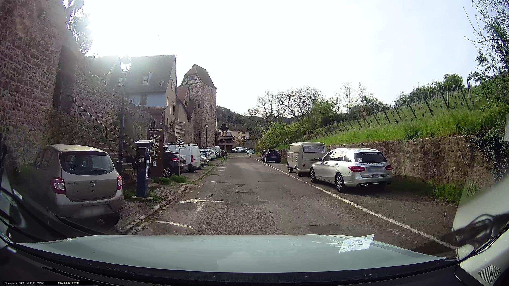 Street view near Les Remparts de Riquewihr, Riquewihr — © maxim752 (CC BY-SA · Mapillary)